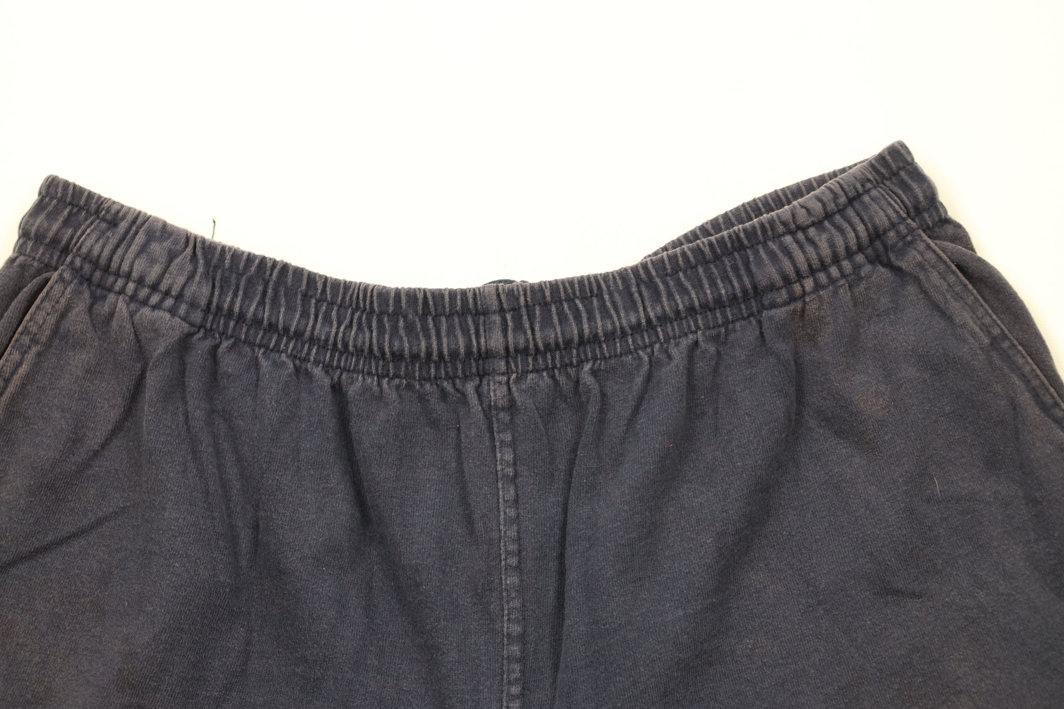 Vintage Vintage 90s Streetwear Faded Above Knee Shorts Blue Cotton Size US 34 / EU 50 - 2 Thumbnail