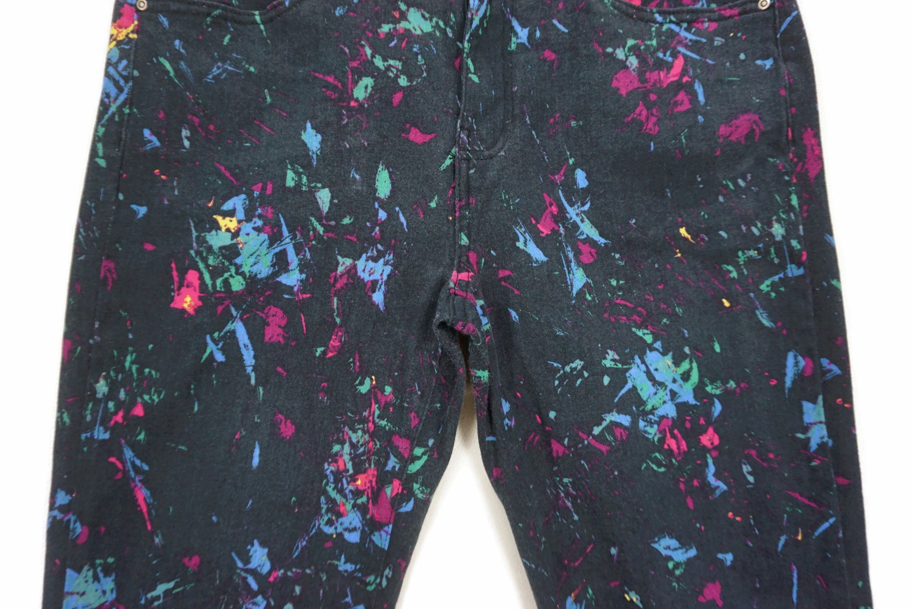 Desigual Paint Splashed Pants fit W32xL26.5 Desigual Cropped Jorts Size 32" / US 10 / IT 46 - 6 Thumbnail