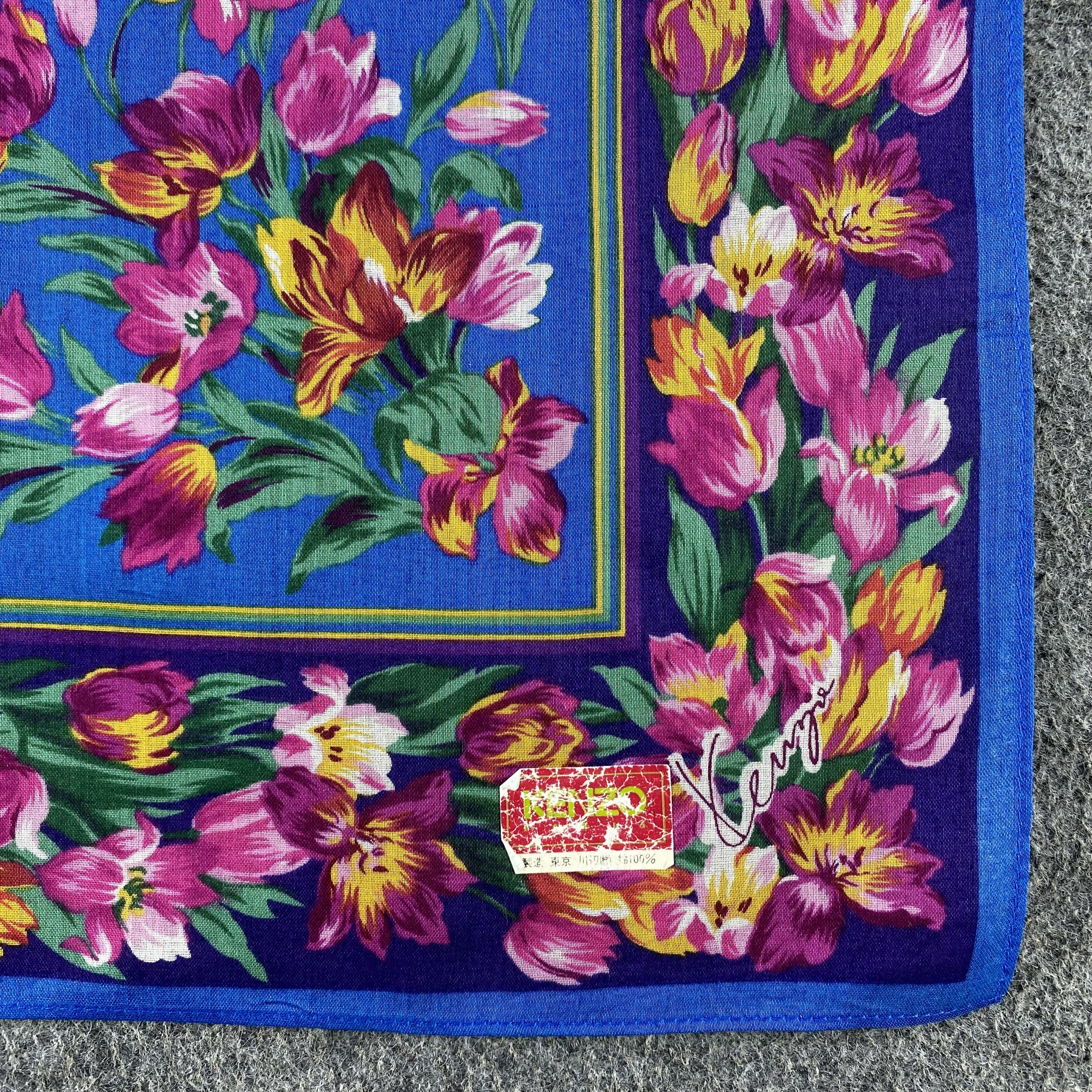 Kenzo × Vintage Kenzo Handkerchief/Neckerchief/Bandana HC705 Size ONE SIZE - 3 Thumbnail