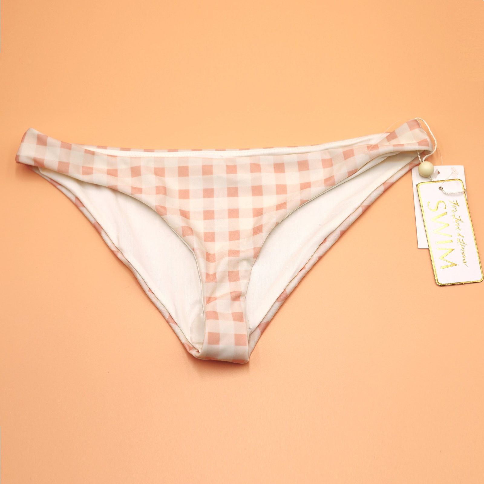 For Love Lemons For Love & Lemons Women Hipster Swim Bikini Bottom Size S in Pink