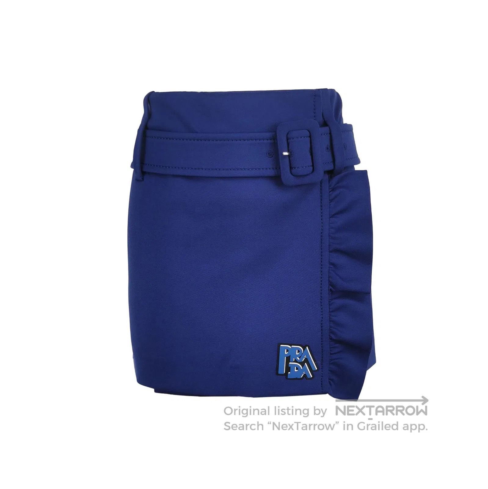 Prada Prada Solid Color Logo Half Skirt . Size 37" - 1 Thumbnail