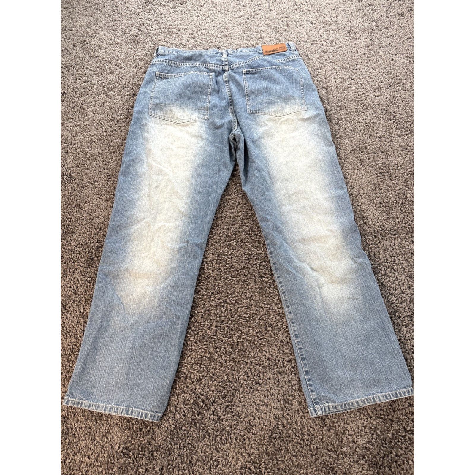 Phat Farm VINTAGE Phat Farm Jeans Mens 38x33 Baggy Light Wash Distressed Embroidered 90s Blues Width-Wide Leg Relaxed Inseam 33 Mens Size US 38 / EU 54 - 7 Thumbnail
