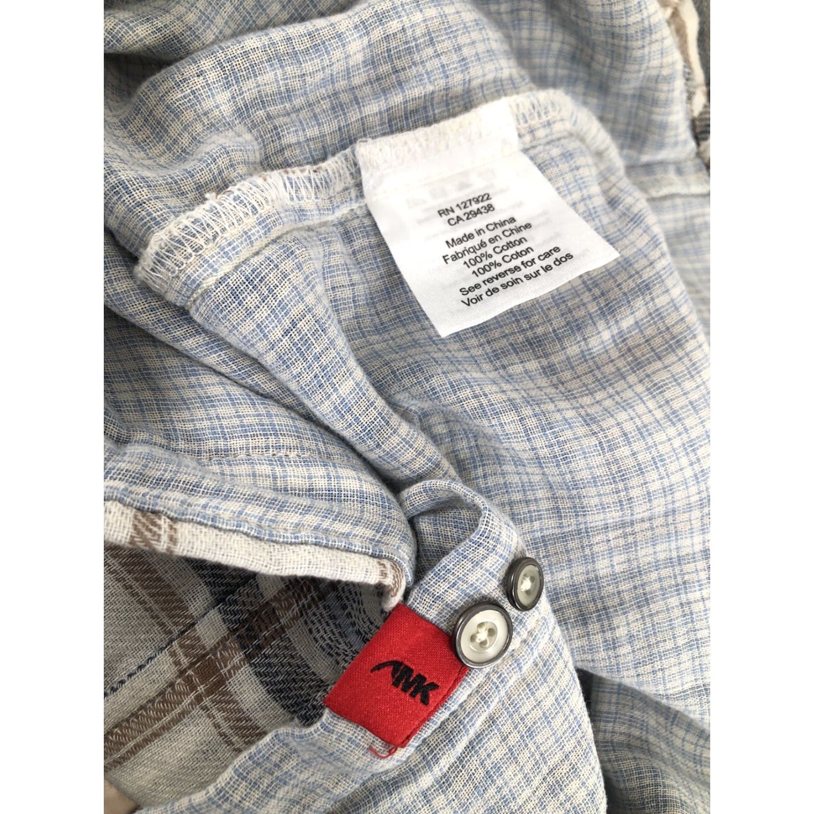Mountain Khakis MOUNTAIN KHAKIS Plaid Mens M Button-Up Long Sleeve Flannel Embroidered Shirt Brown / Beige / Black / Blue / Gray Mens M Size US M / EU 48-50 / 2 - 6 Thumbnail