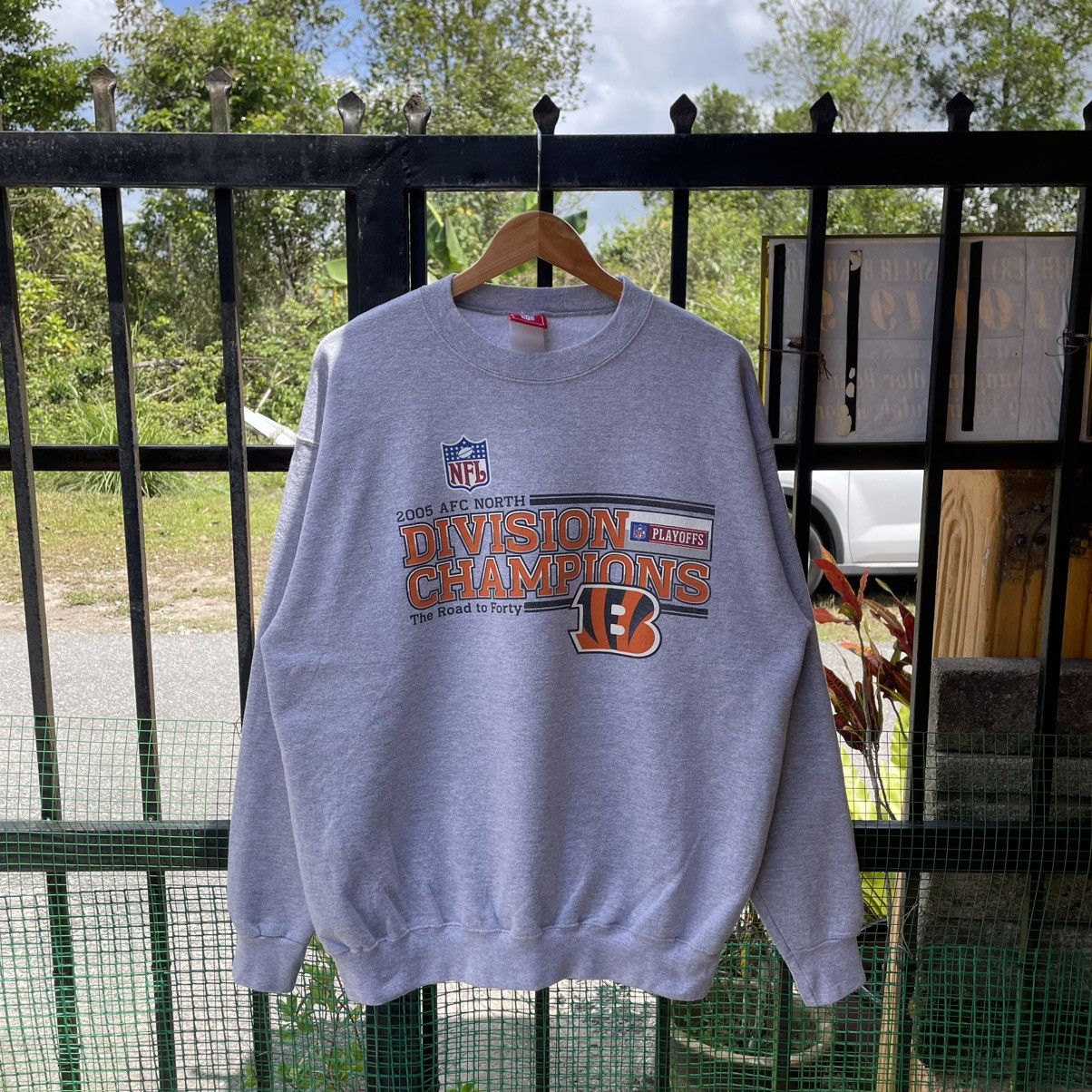 NFL 🔥Vintage 2005 NFL Afc North Star Crewneck Sweatshirts Size US L / EU 52-54 / 3 - 1 Thumbnail