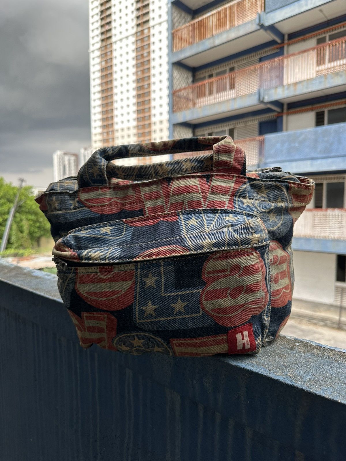 Hysteric Glamour 1990 - Hysteric Glamour Star America Denim Bag Size ONE SIZE - 2 Thumbnail