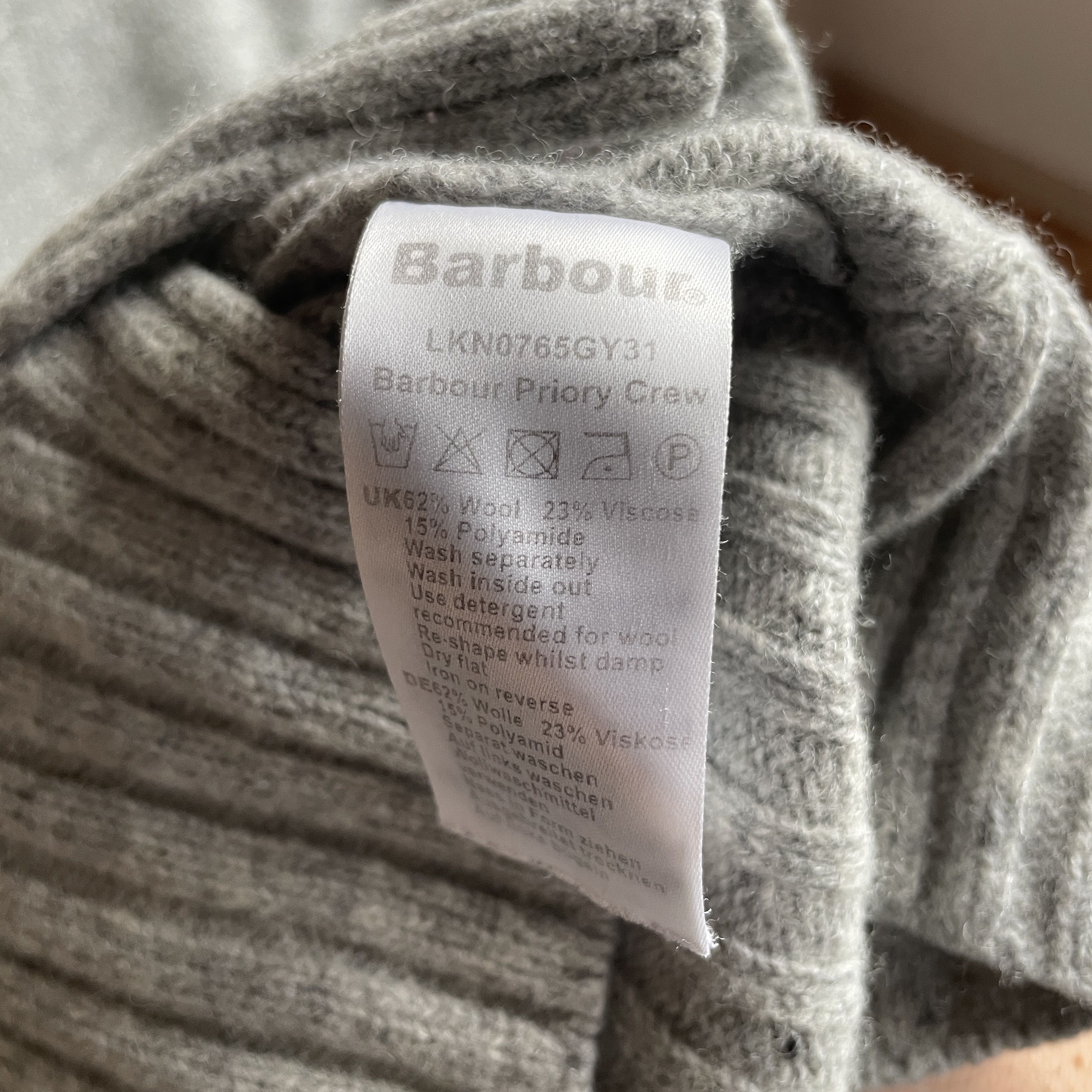 Barbour Barbour Priory Crew Wool Blend Womens Sweater Size UK 8 Size S / US 4 / IT 40 - 7 Thumbnail