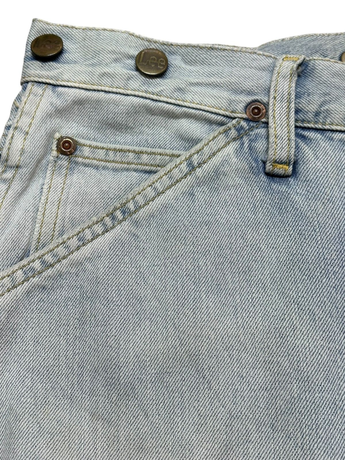 Lee Vintage Lee Baggy Wide Leg Carpenter Cargo Faded Denim Size US 34 / EU 50 - 5 Thumbnail