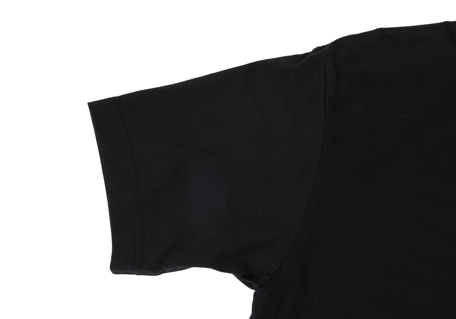 Comme des Garcons Homme Plus V-Neck Frill Long Sleeve T-Shirt in Black Size S Size US S / EU 44-46 / 1 - 5 Thumbnail