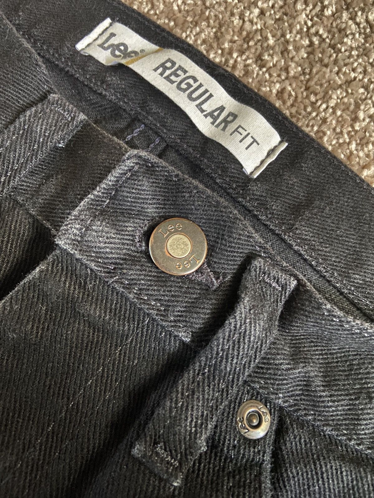 Lee × Vintage Vintage Lee Black Denim Jeans Size US 32 / EU 48 - 7 Thumbnail
