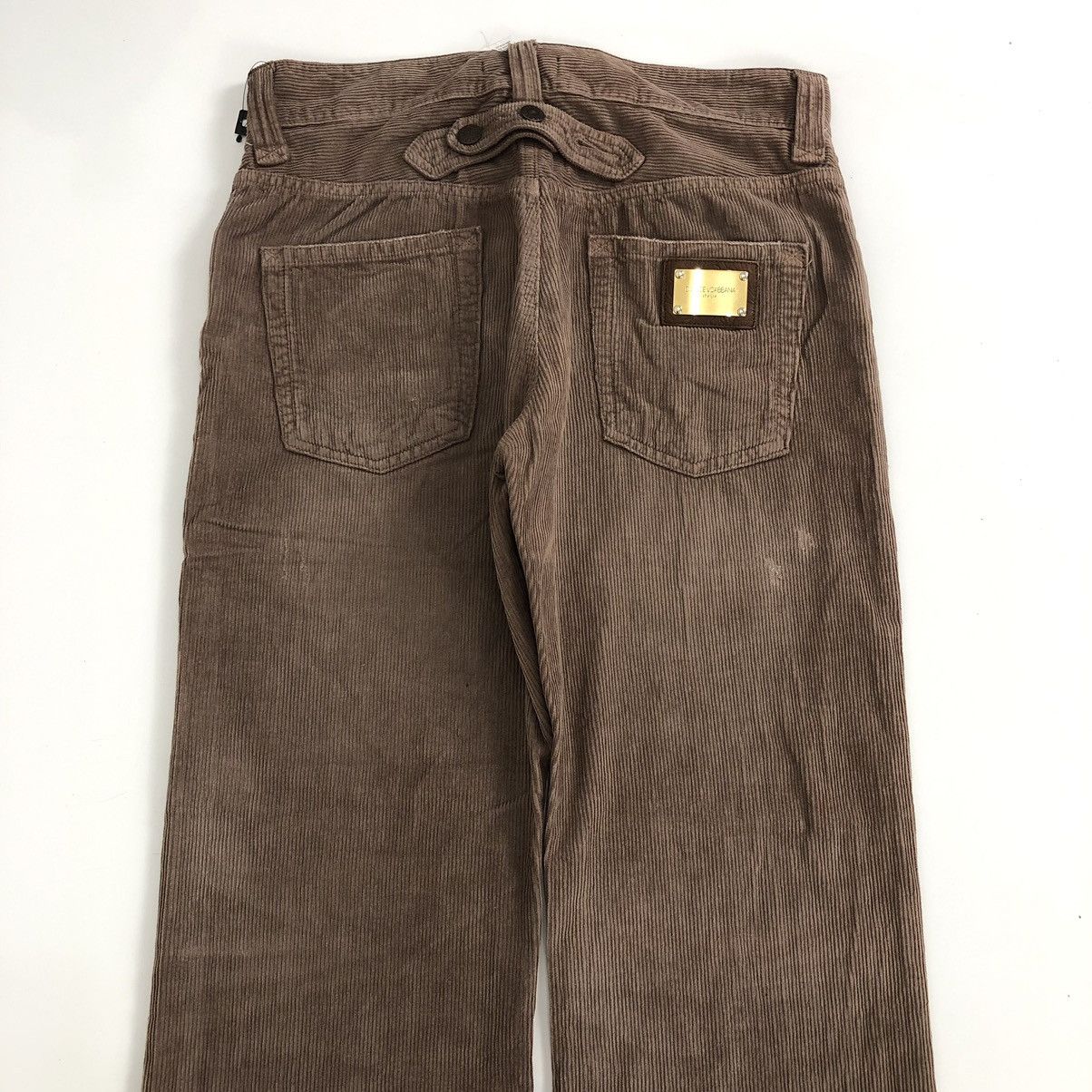 Designer × Dolce & Gabbana × Vintage Vintage Dolce & Gabbana 20 Loose Corduroy Distressed Pants Size US 32 / EU 48 - 2 Thumbnail