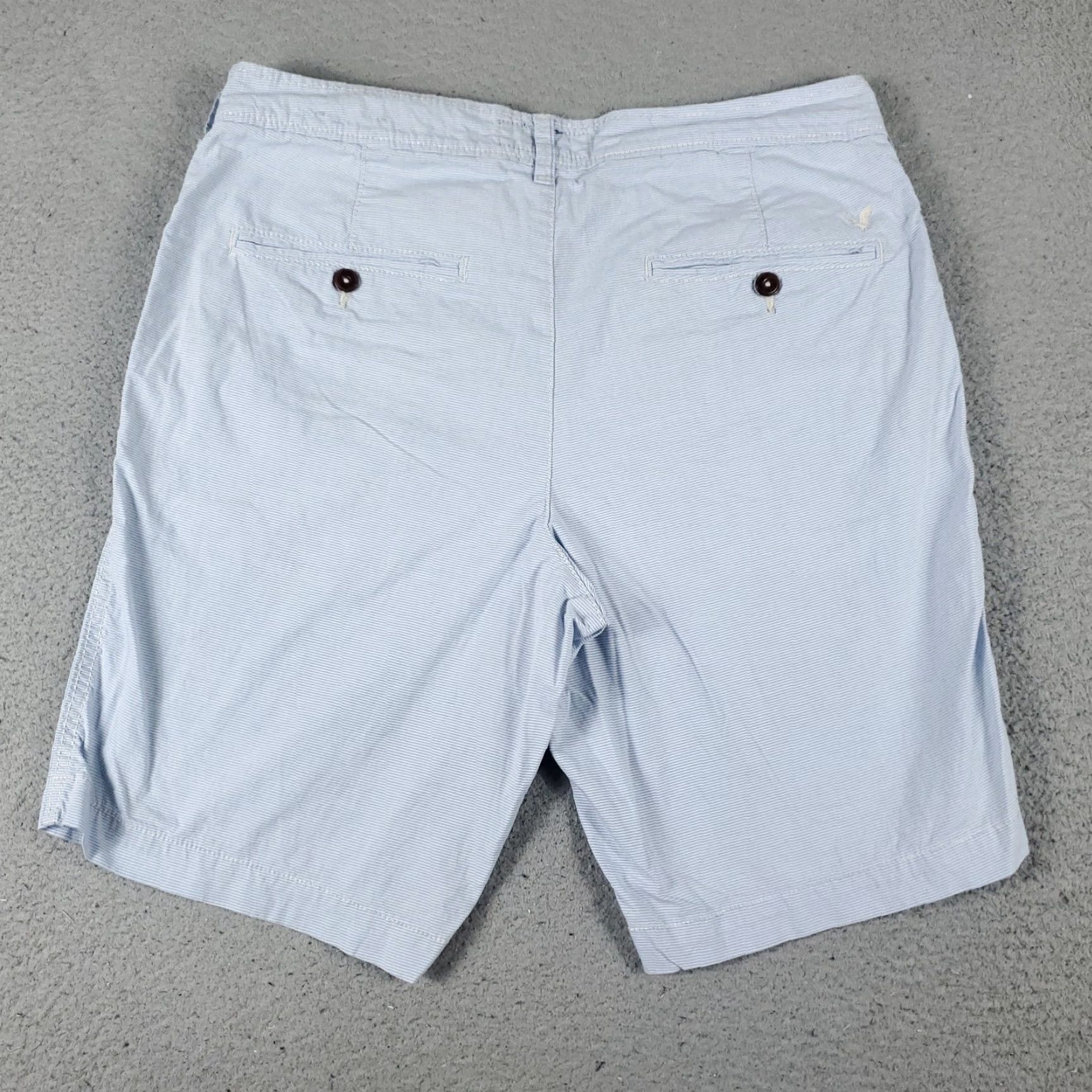 American Eagle Outfitters VINTAGE American Eagle Shorts Mens Size 32 Blue Striped Cotton Blend Casual Flat Front Chino Men Size US 32 / EU 48 - 7 Thumbnail