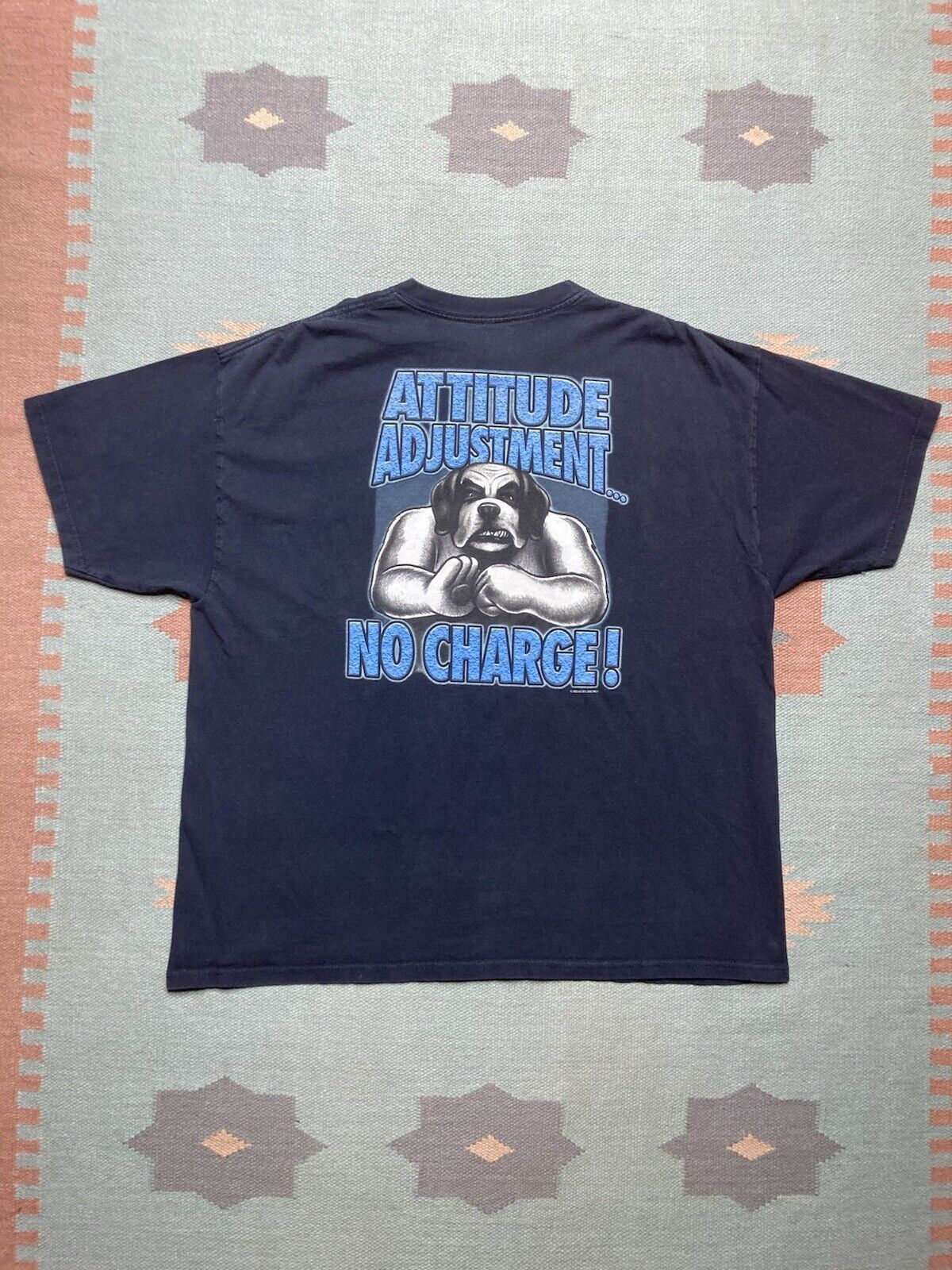 Big Dogs × Vintage t shirt big dogs attitude adjustment no charge funny y2k XXL Size US XXL / EU 58 / 5 - 1 Thumbnail