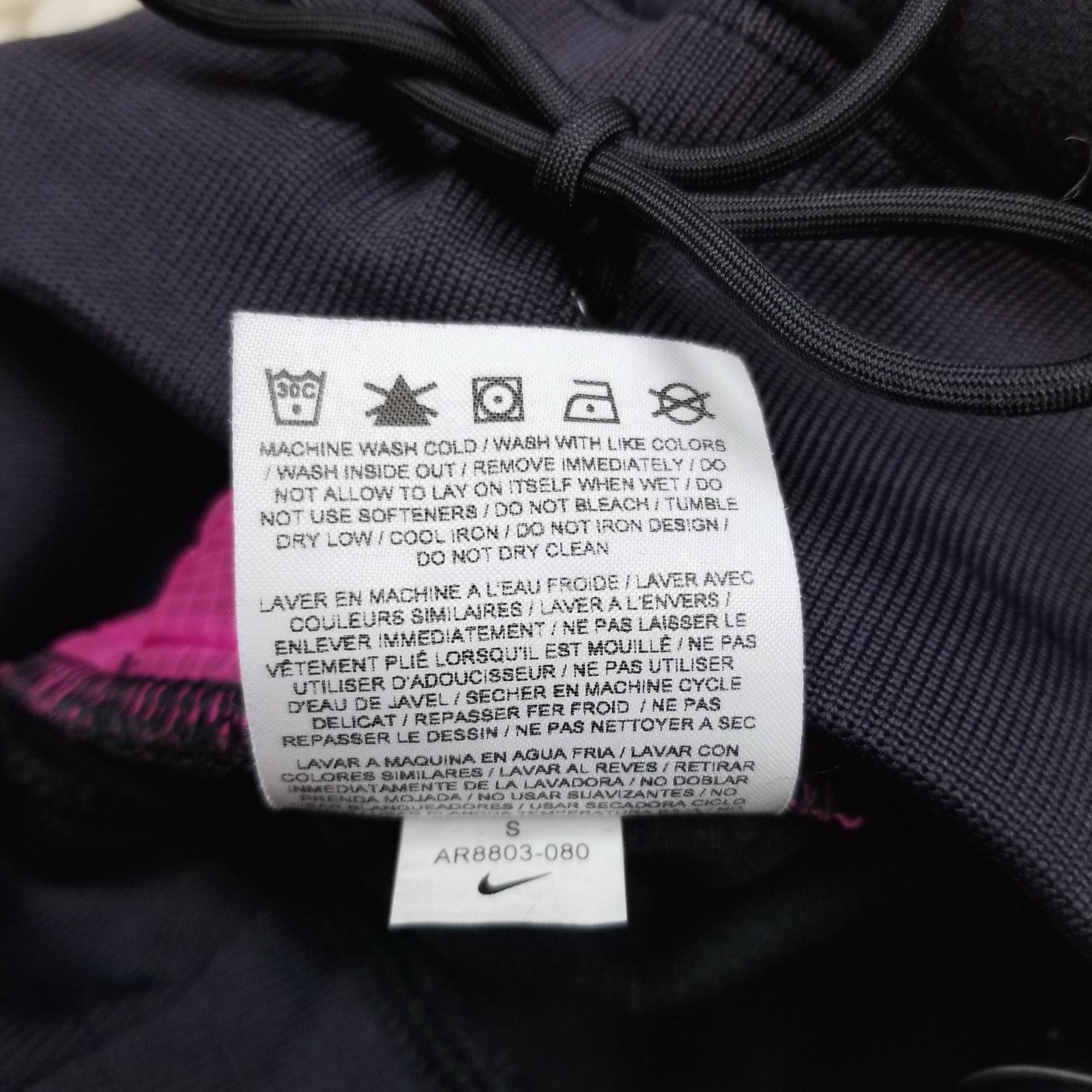 Nike Nike Tech Pack Micro Fleece Pants Black & Pink Sz Small Size 28" / US 6 / IT 42 - 9 Thumbnail
