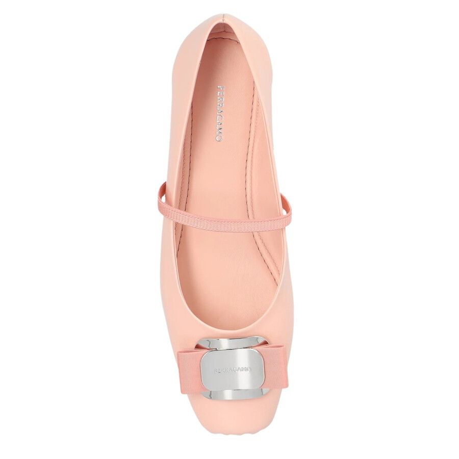 Salvatore Ferragamo o1s22i1n1025 Zina Ballet Flats in Pink Size US 6.5 / IT 36.5 - 2 Thumbnail
