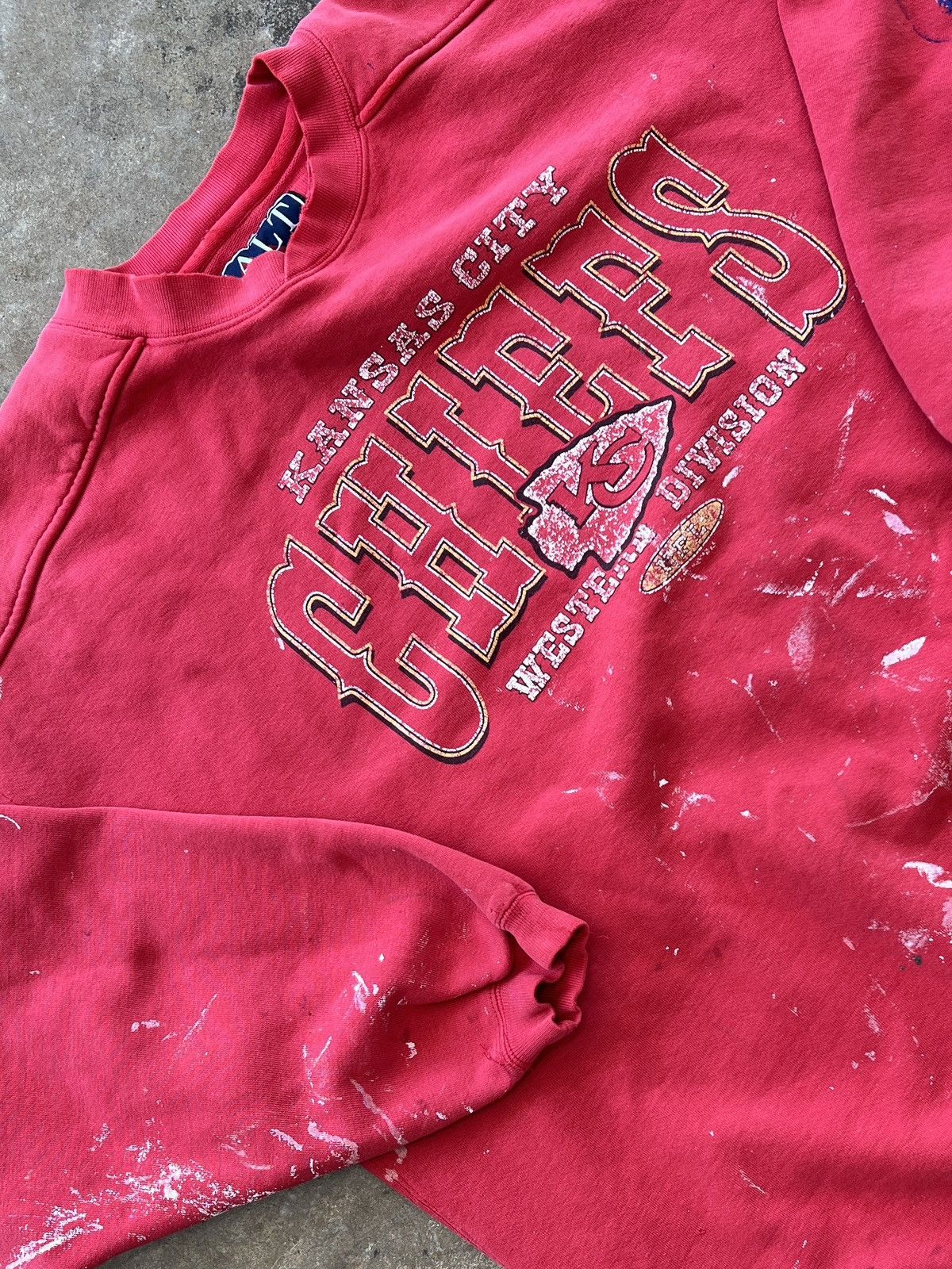 NFL Vintage 90s Kansas City Chiefs Western Division Crewneck XL Size US XL / EU 56 / 4 - 1 Thumbnail