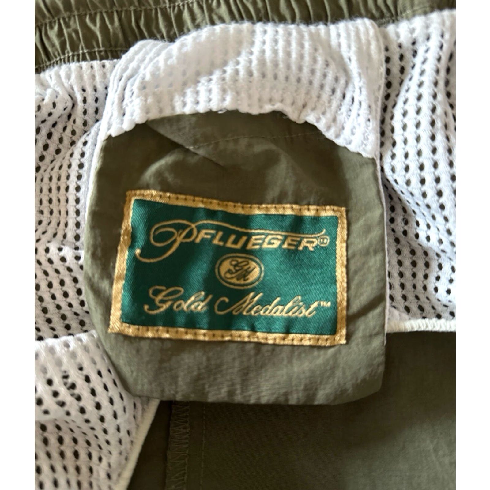 Vintage Pflueger Gold Medalist Green Convertible Pants Mens Size L Size US 33 - 5 Thumbnail