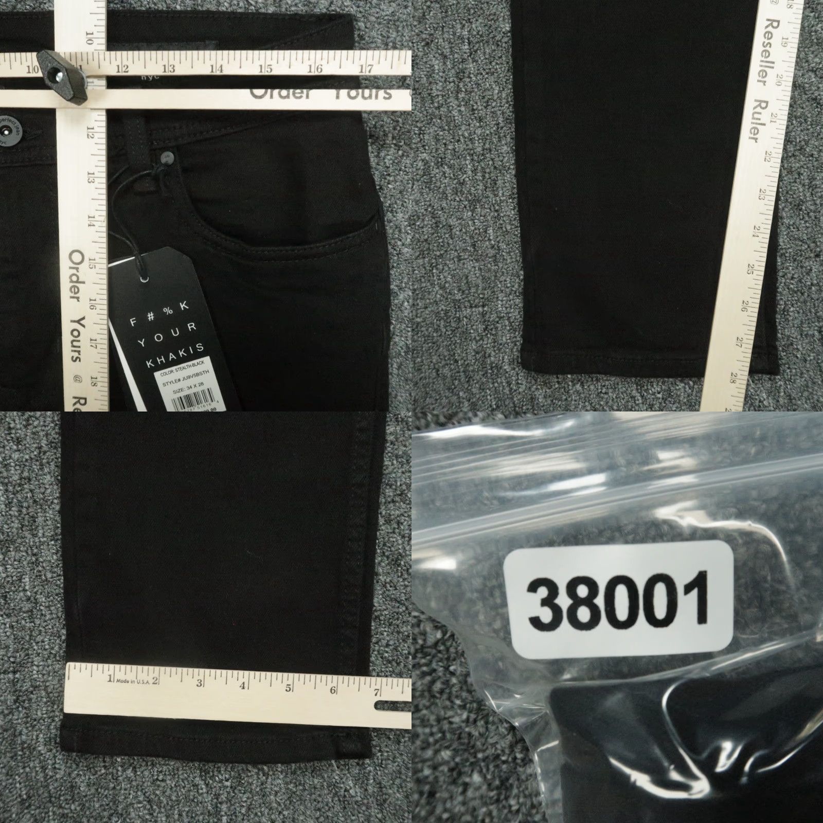 Vintage VINTAGE The Perfect Jean Jeans Men 34x28 Stealth Black Slim Pants 5-Pocket NWT Size US 34 / EU 50 - 8 Thumbnail