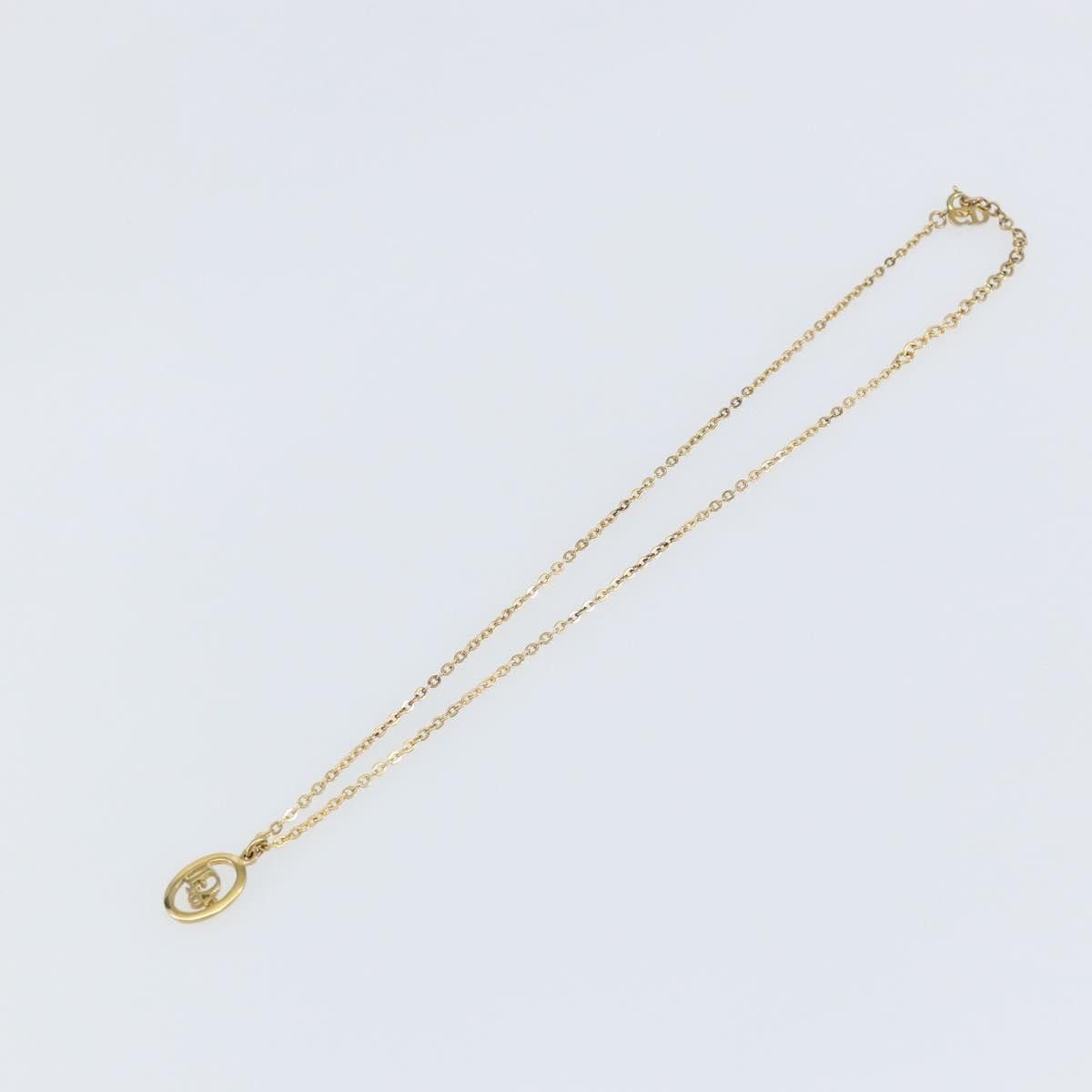 Dior Christian Dior Round Logo Pendant Necklace Metal Size ONE SIZE - 1 Thumbnail
