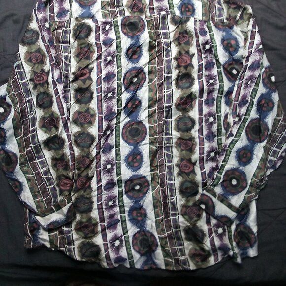 Vintage Vintage Stunt Collections Silk Abstract Geometric Shirt Size US L / EU 52-54 / 3 - 6 Thumbnail