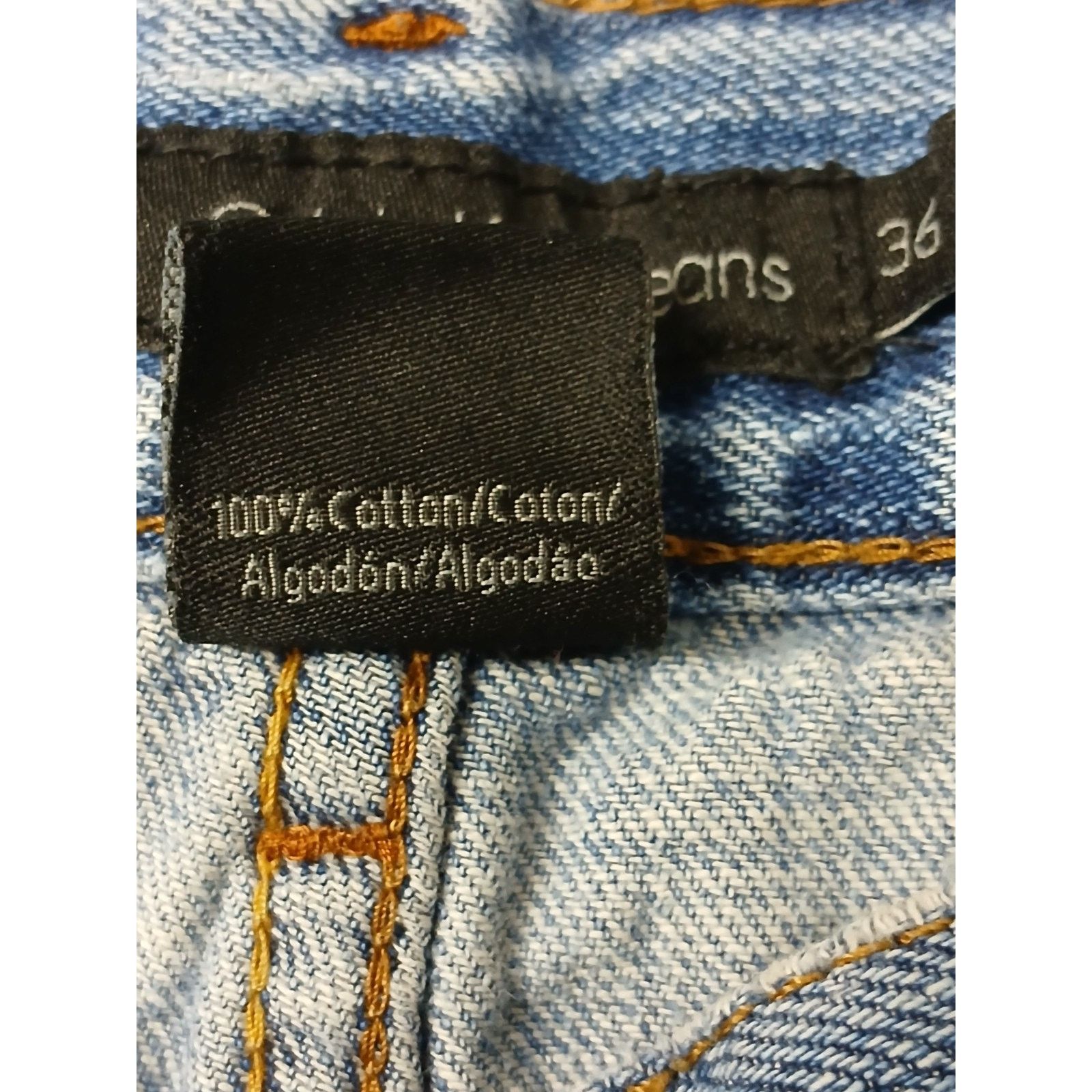 Calvin Klein Calvin Klein (36x30) Relaxed Straight Leg Blue Denim Jeans Size US 36 / EU 52 - 9 Thumbnail