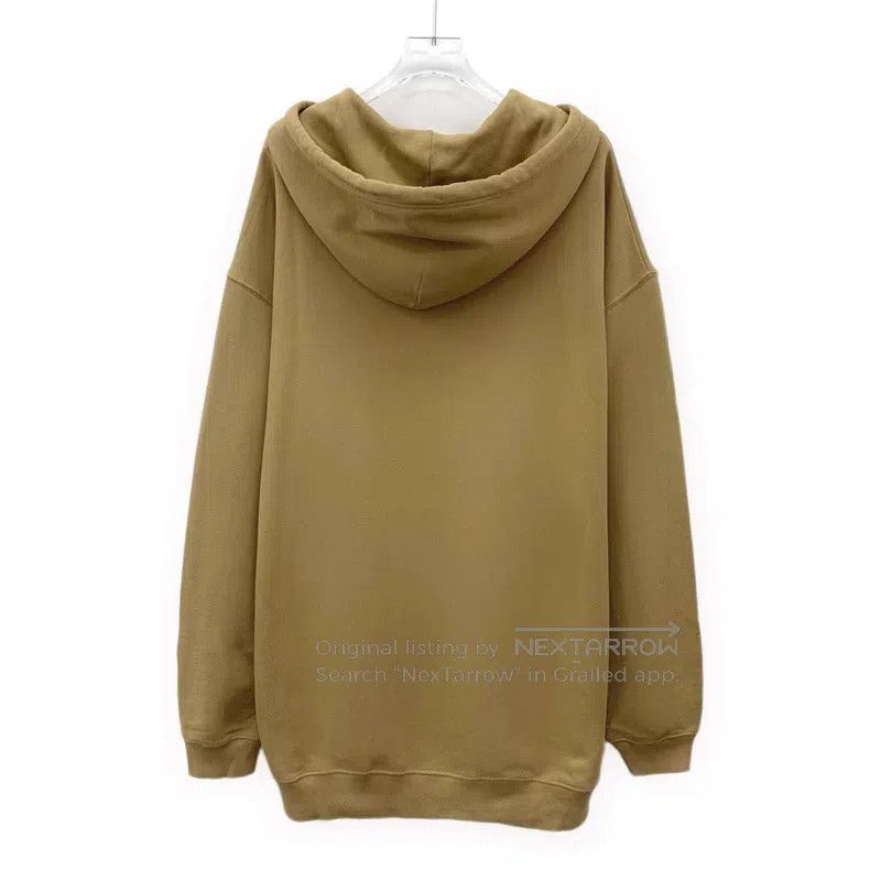 Balenciaga Balenciaga Brown Logo Letter Print Cotton Hooded Long Slee Size US XL / EU 56 / 4 - 2 Thumbnail