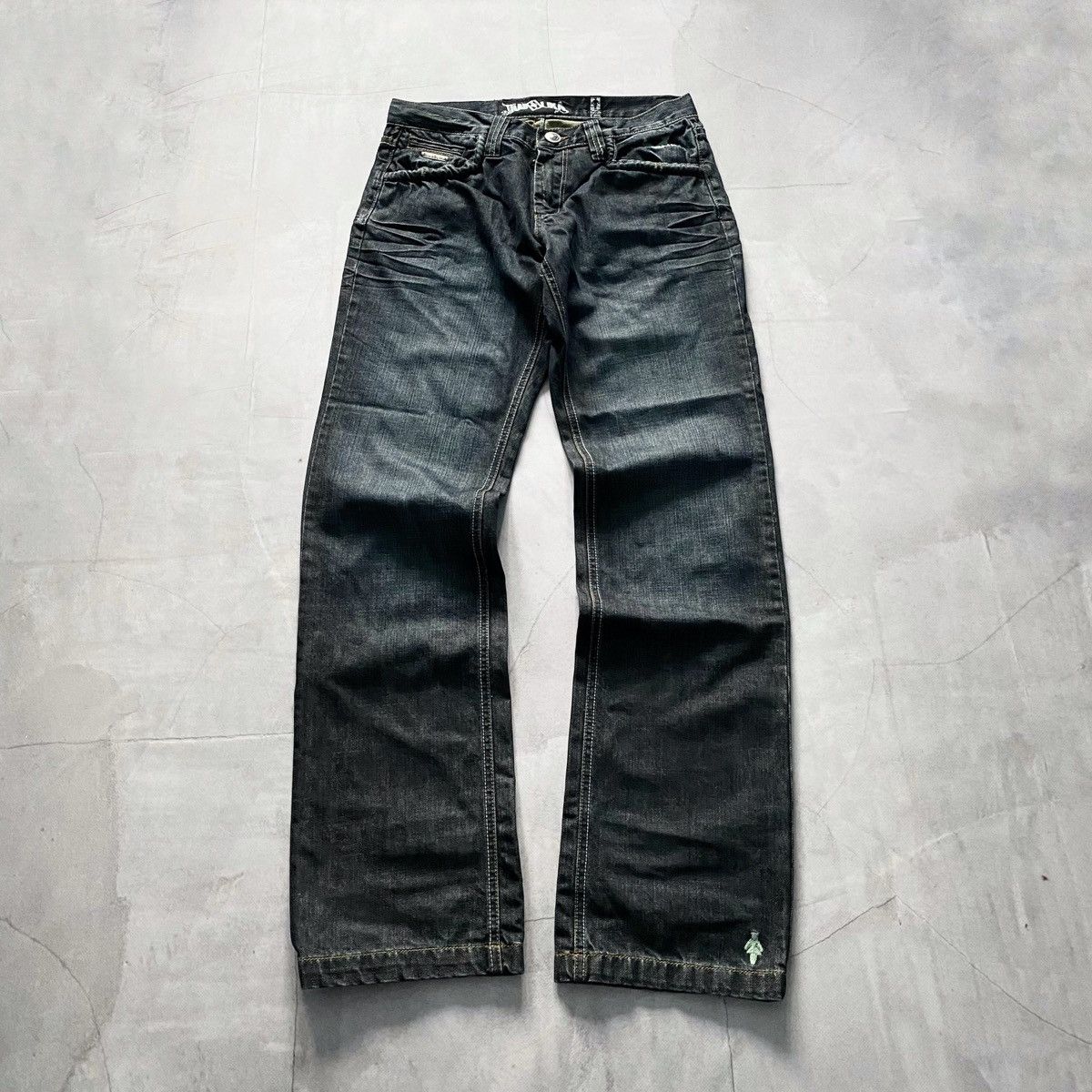 20471120 Distressed If Six Was Nine Style Punk Jeans LGB Y2K Size 30" / US 8 / IT 44 - 2 Thumbnail