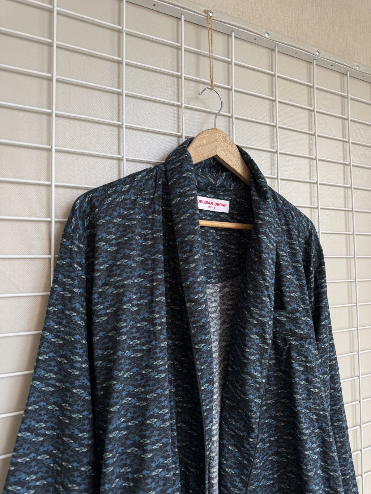 Orlebar Brown Orlebar Brown Lightweight Robe Mens Size M Geometric Print Size US M / EU 48-50 / 2 - 3 Thumbnail