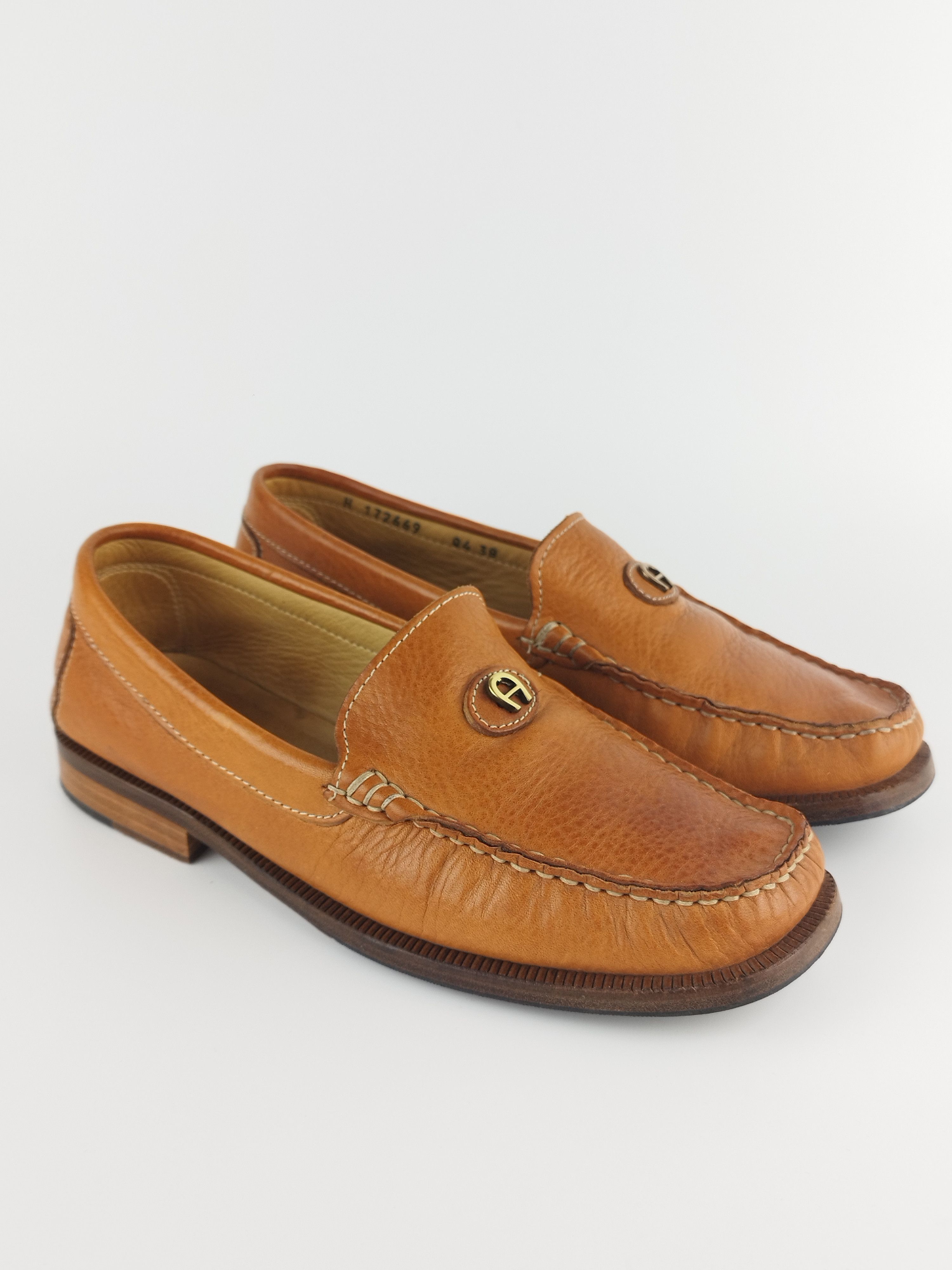 Aigner Aigner leather Moccassins in brown leather Size US 7 / IT 37 - 1 Thumbnail