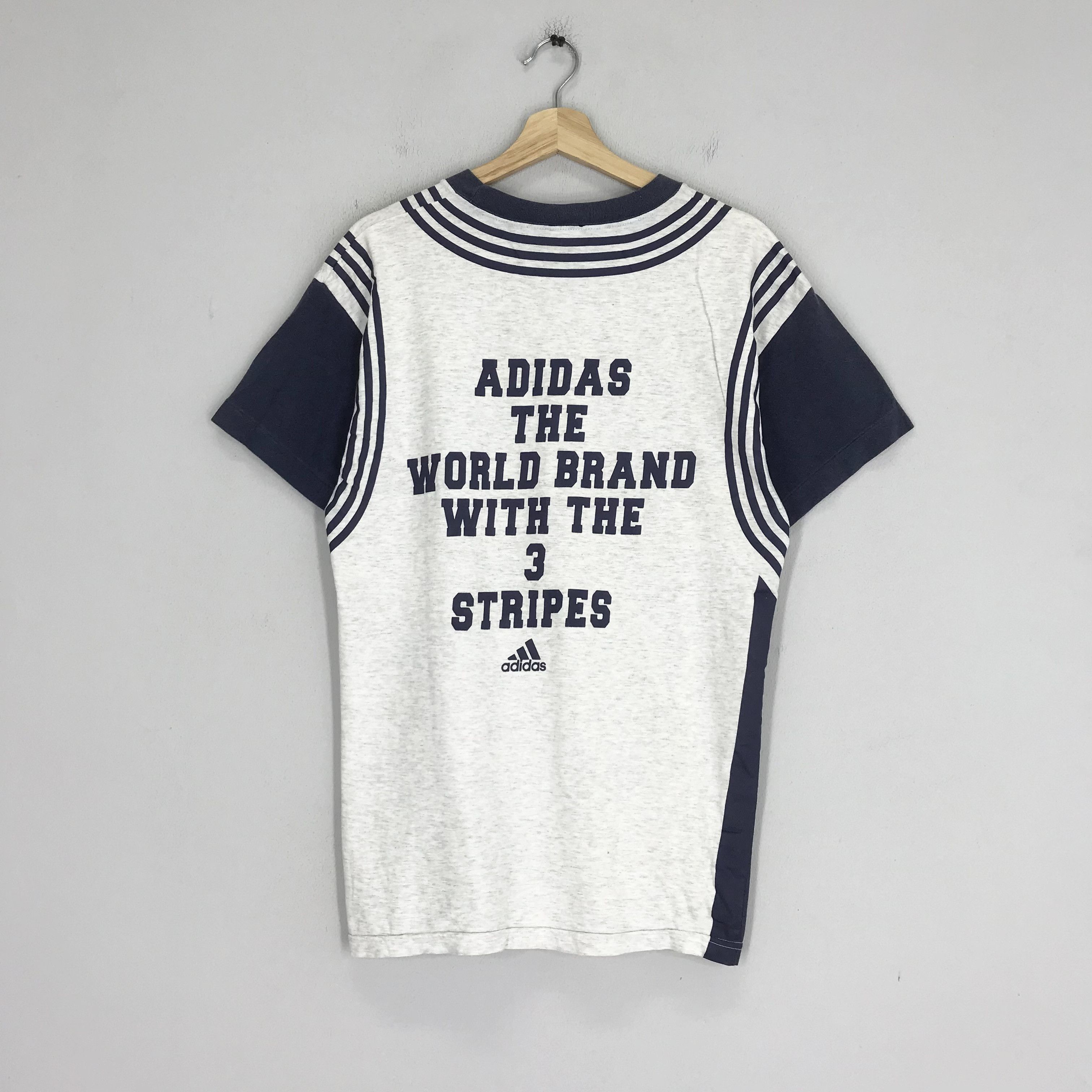 Adidas Vintage 90's Adidas Trefoil Gray - 12 Size US M / EU 48-50 / 2 - 3 Thumbnail