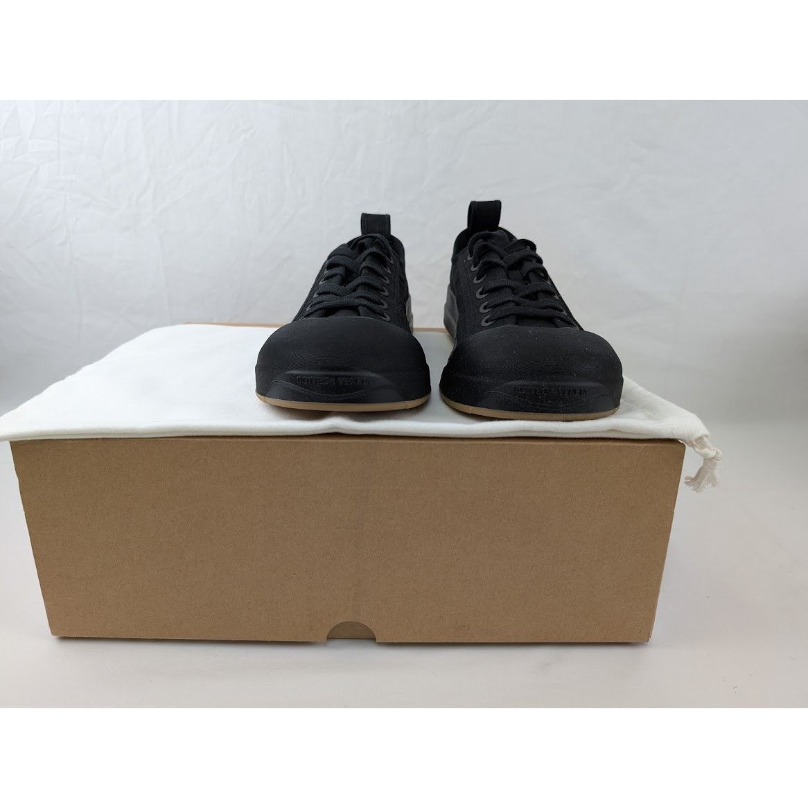 Bottega Veneta o1rshd1 Canvas Vulcan Sneaker in Black Size US 11 / EU 44 - 13 Thumbnail