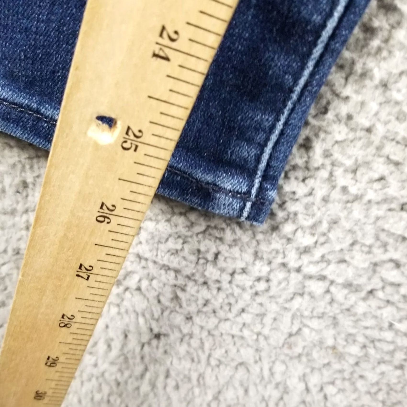 7 For All Mankind 7 For All Mankind Jeans Women 25 Gwenevere Slim Skinny Ankle High Waist 90s Blue Denim Stretch Button Embroidered Mens Womens Girls Size 42" / US 20 - 7 Thumbnail