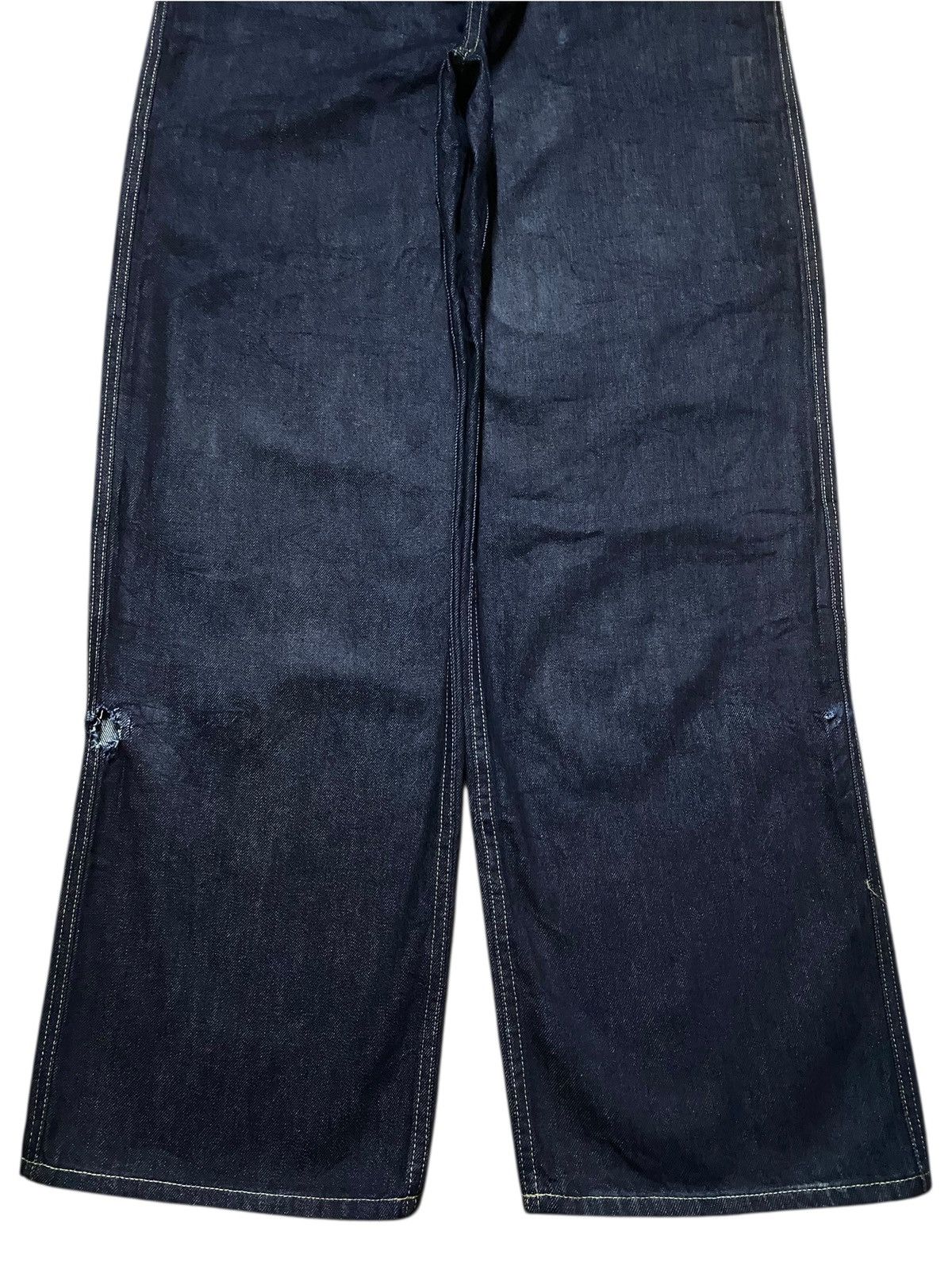 Uniqlo Vintage Japanese Brand Uniqlo Navy Blue Super Baggy Jeans Size US 34 / EU 50 - 5 Thumbnail