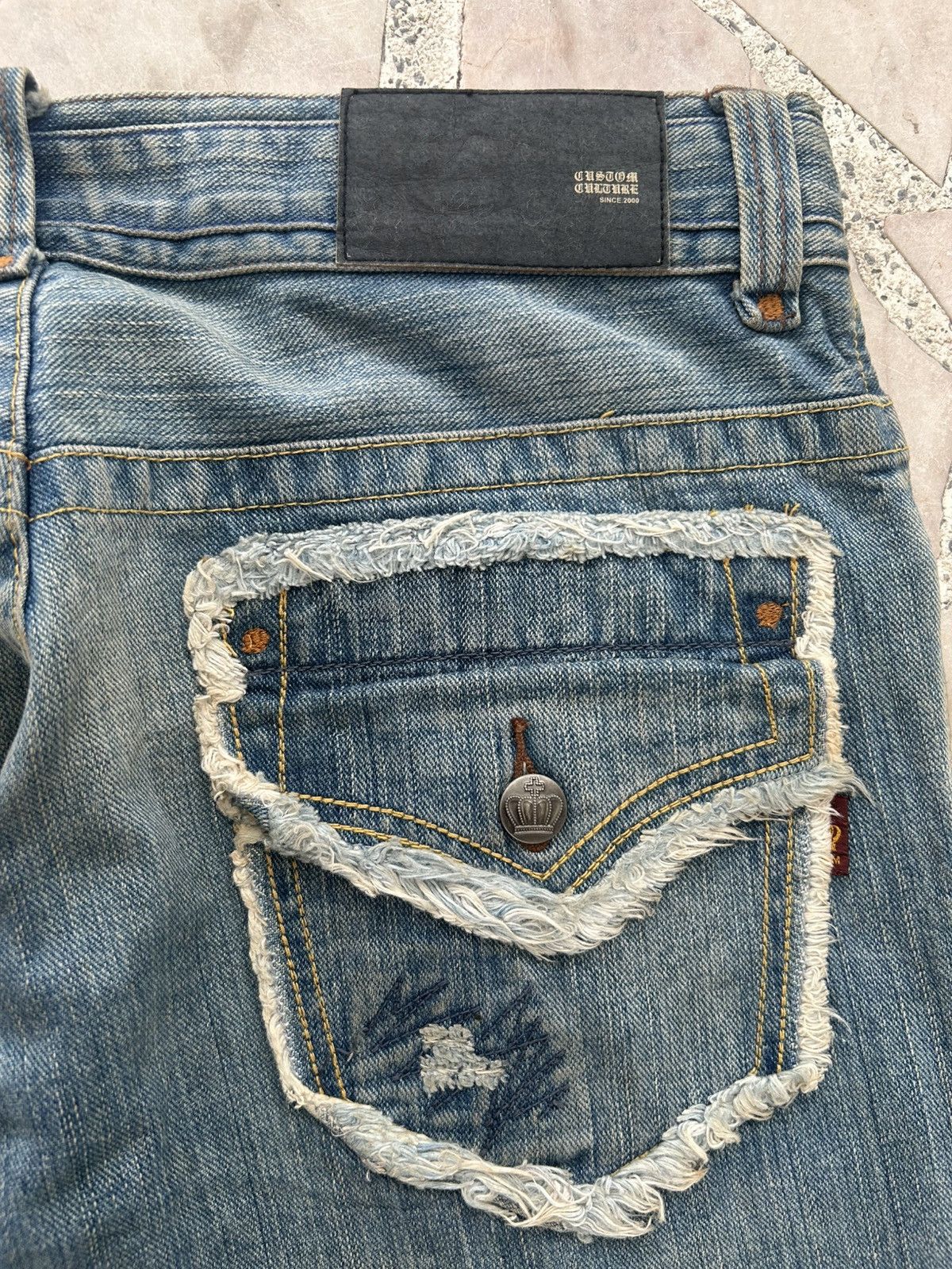 Japanese Brand Custom Culture Patchwork Denim Vintage Size US 30 / EU 46 - 10 Thumbnail