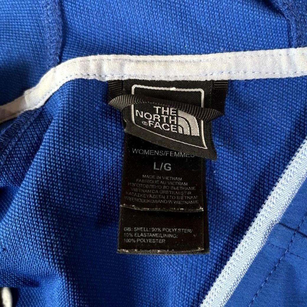 The North Face The North Face Womens Large Blue Softshell Hooded Jacket M883 Size L / US 10 / IT 46 - 3 Thumbnail