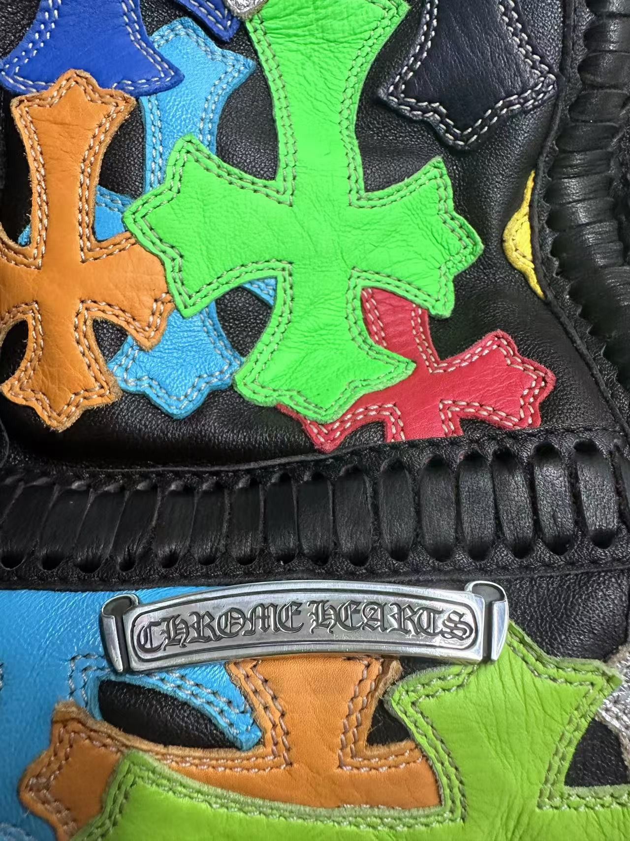 Chrome Hearts Chrome Hearts Silver Filigree Multicolor Patch Lyon Bag Size ONE SIZE - 6 Thumbnail