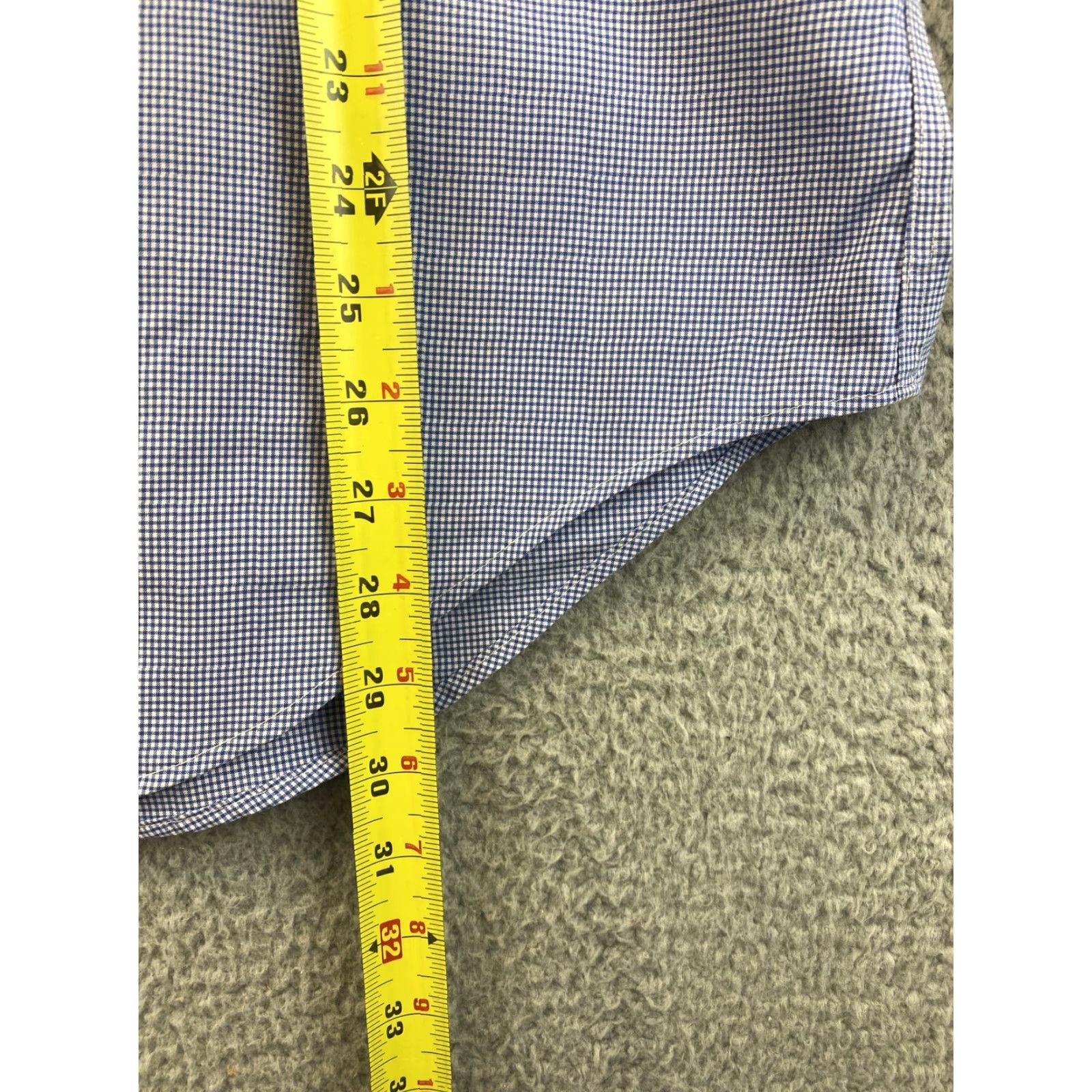 Ralph Lauren Ralph Lauren Shirt Blue/White Check Button-Up, Classic Fit, Size 16.5, Mens Size US L / EU 52-54 / 3 - 7 Thumbnail