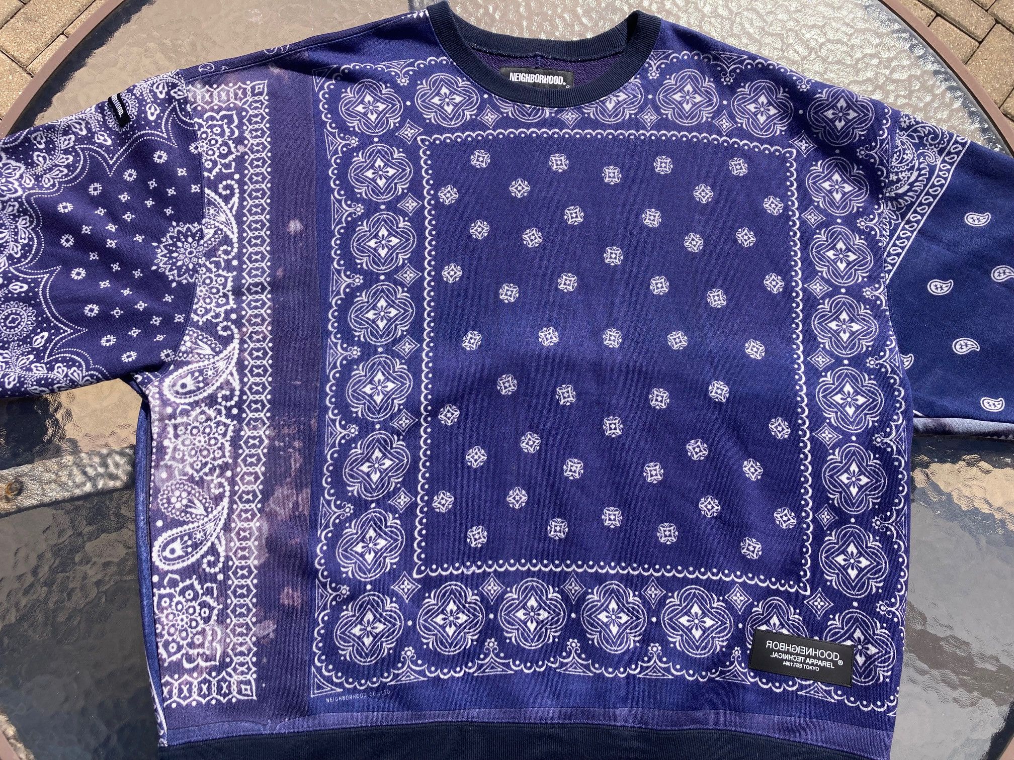 Neighborhood Neighborhood Patchwork Bandana Print Sweatshirt Size US L / EU 52-54 / 3 - 1 Thumbnail