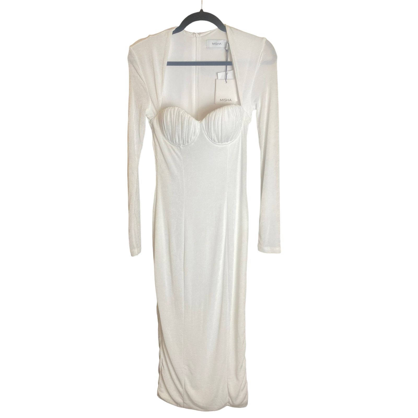 REVOLVE Misha Tara Midi Ivory White Dress 4 Size S / US 4 / IT 40 - 2 Thumbnail