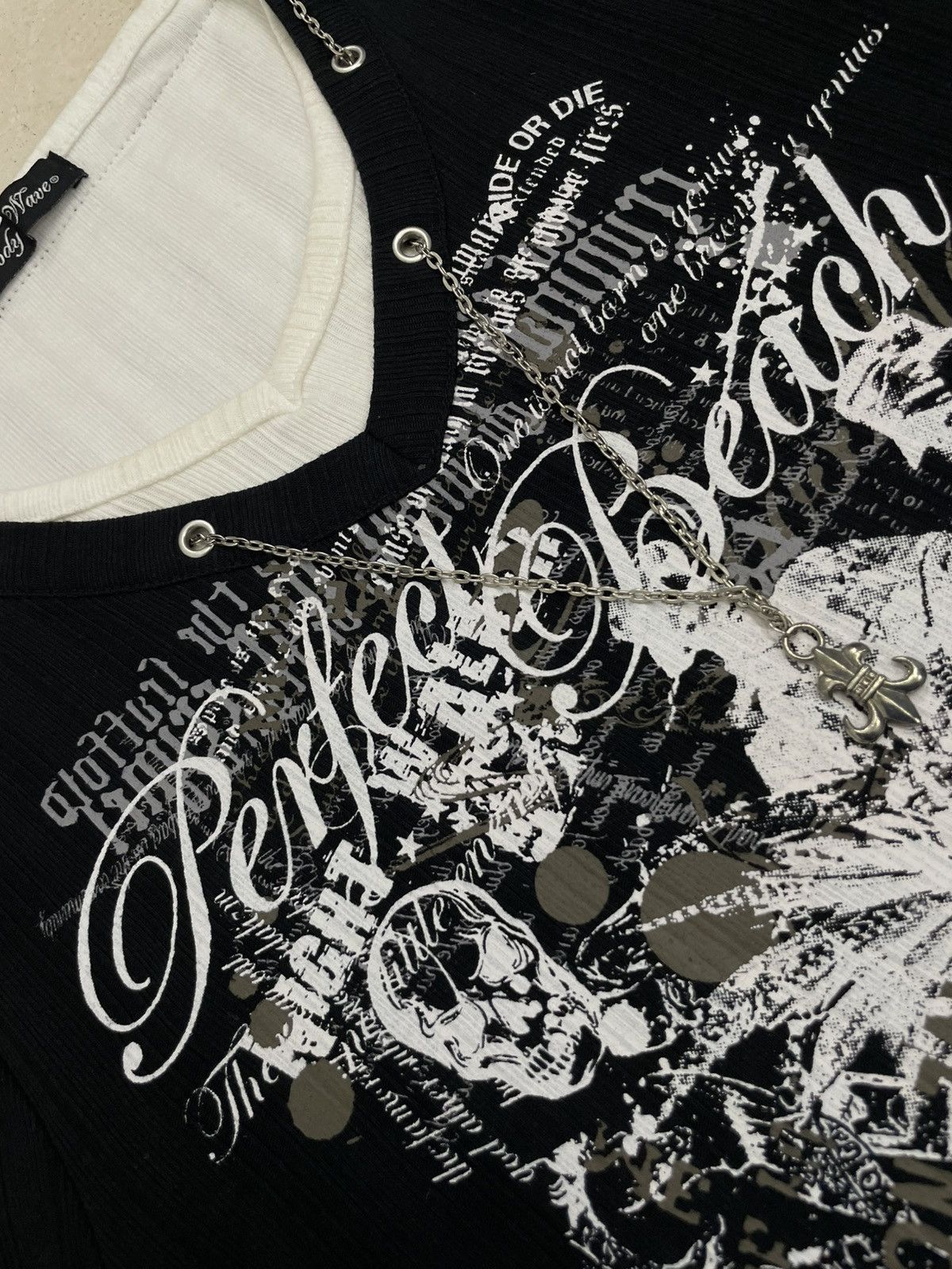 Affliction Body Wave Y2K Layer Affliction Chain Cyber AK47 Wording Size US L / EU 52-54 / 3 - 8 Thumbnail