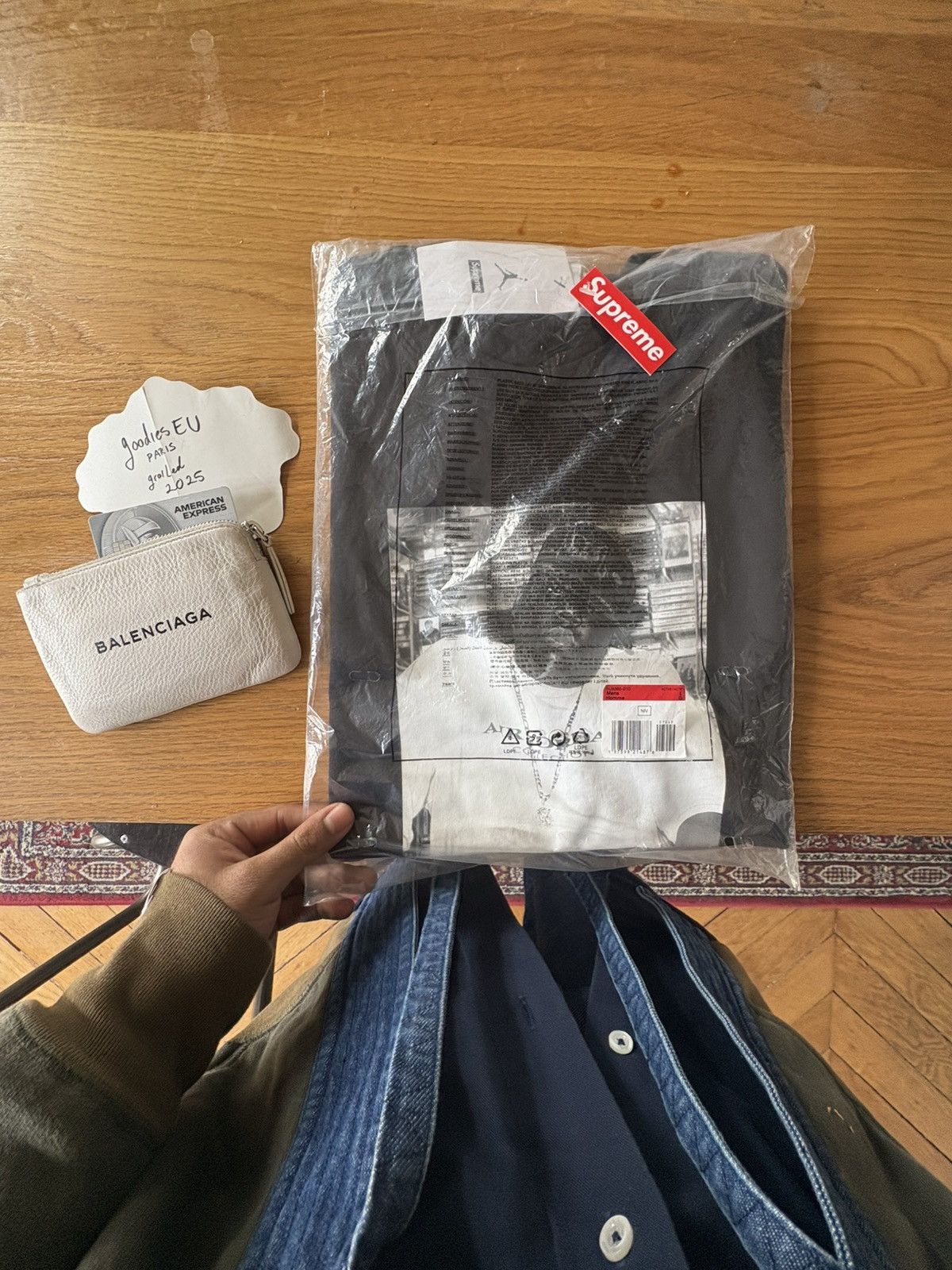 Jordan Brand × Supreme Biggie Jordan X Supreme Black tee L Size US L / EU 52-54 / 3 - 4 Thumbnail