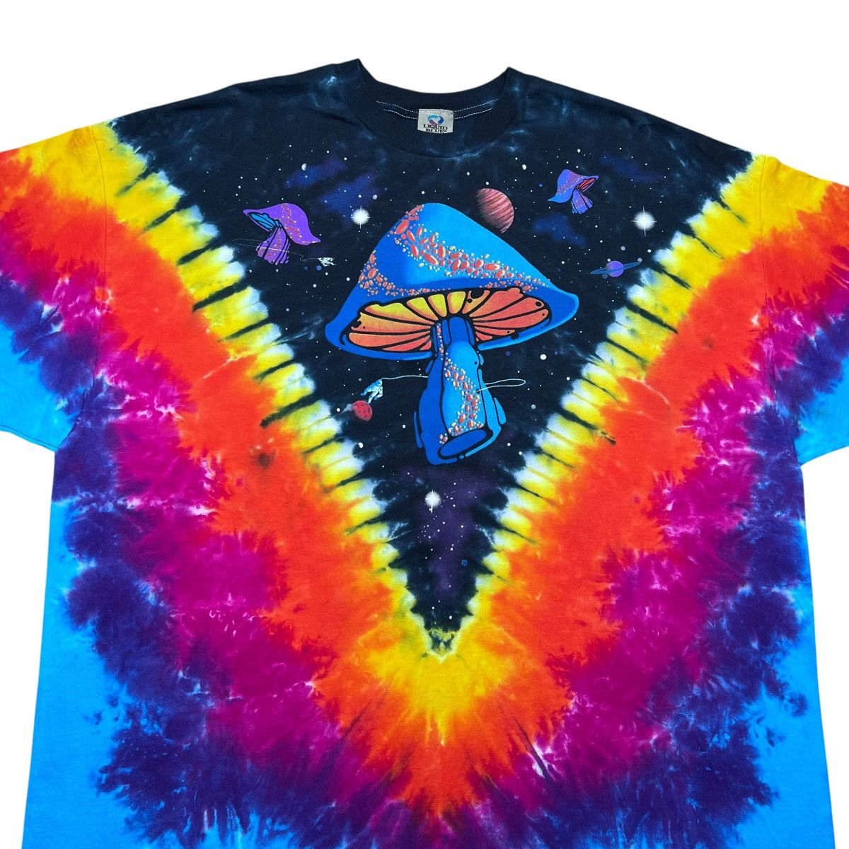 Liquid Blue Vintage 2000s Space Mushroom Psychedelic Liquid Blue T-Shirt Size US XXL / EU 58 / 5 - 4 Thumbnail