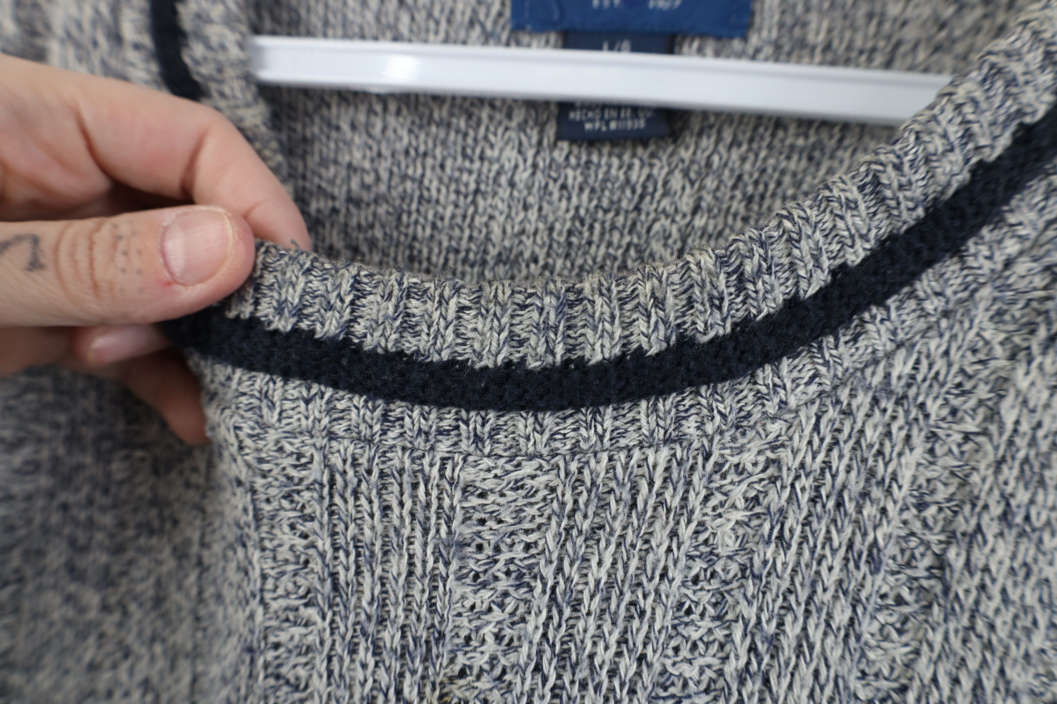 Vintage Vintage 90s Streetwear Geometric Fair Isle Knit Sweater Size US L / EU 52-54 / 3 - 11 Thumbnail
