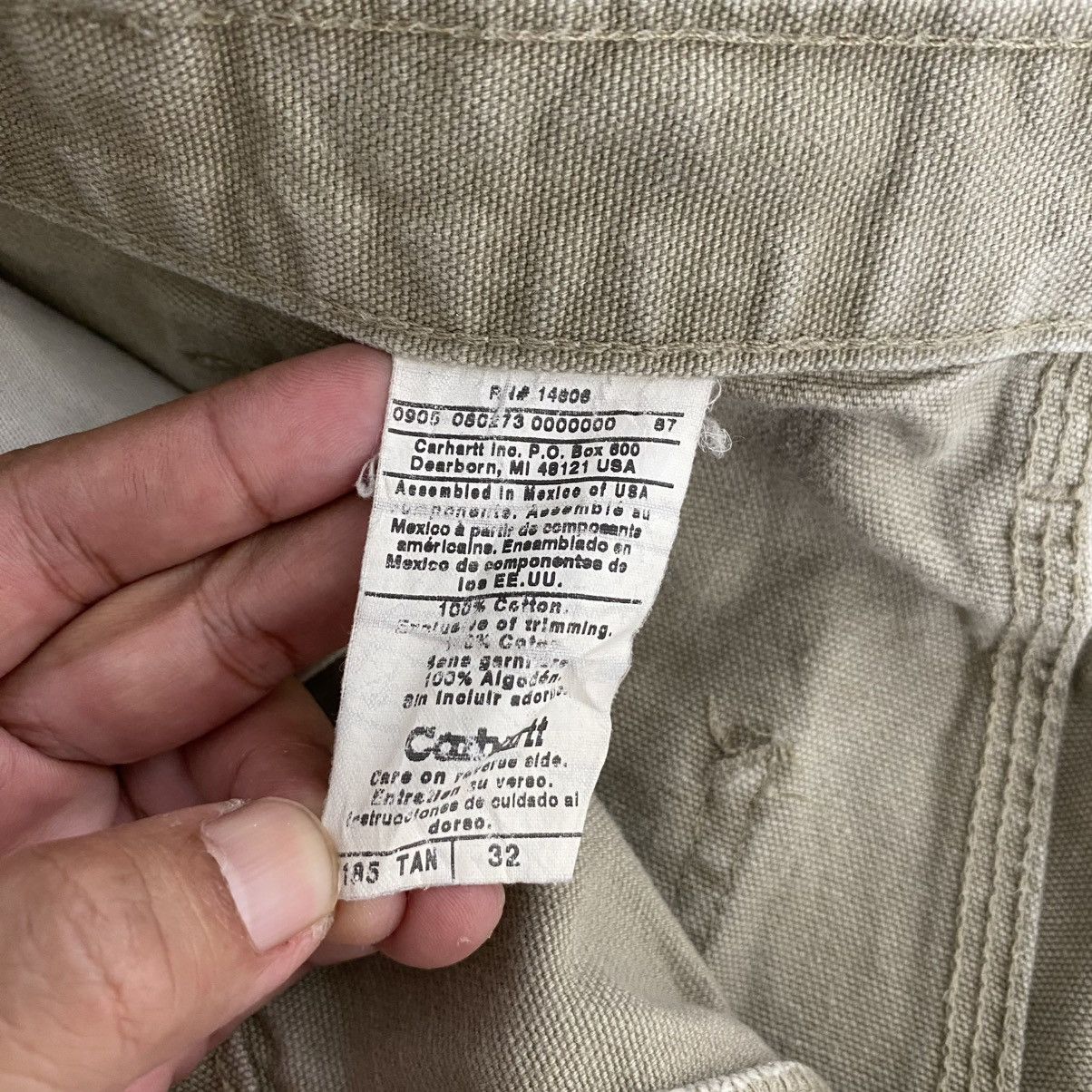 Carhartt Vintage Carhartt Tan Carpenter Baggy Shorts Jorts Size US 32 / EU 48 - 11 Thumbnail