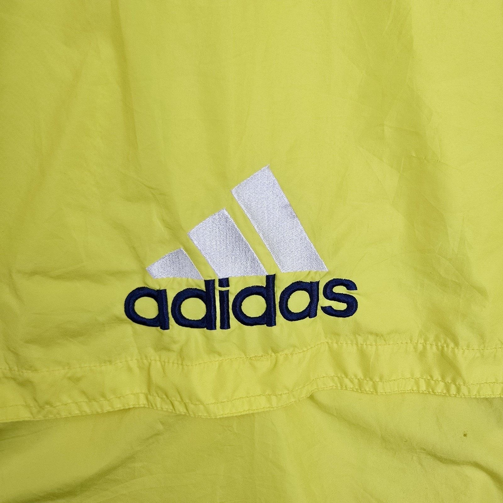 Adidas Vintage 90s Adidas Yellow Hooded Pullover Windbreaker XL Size US XL / EU 56 / 4 - 11 Thumbnail