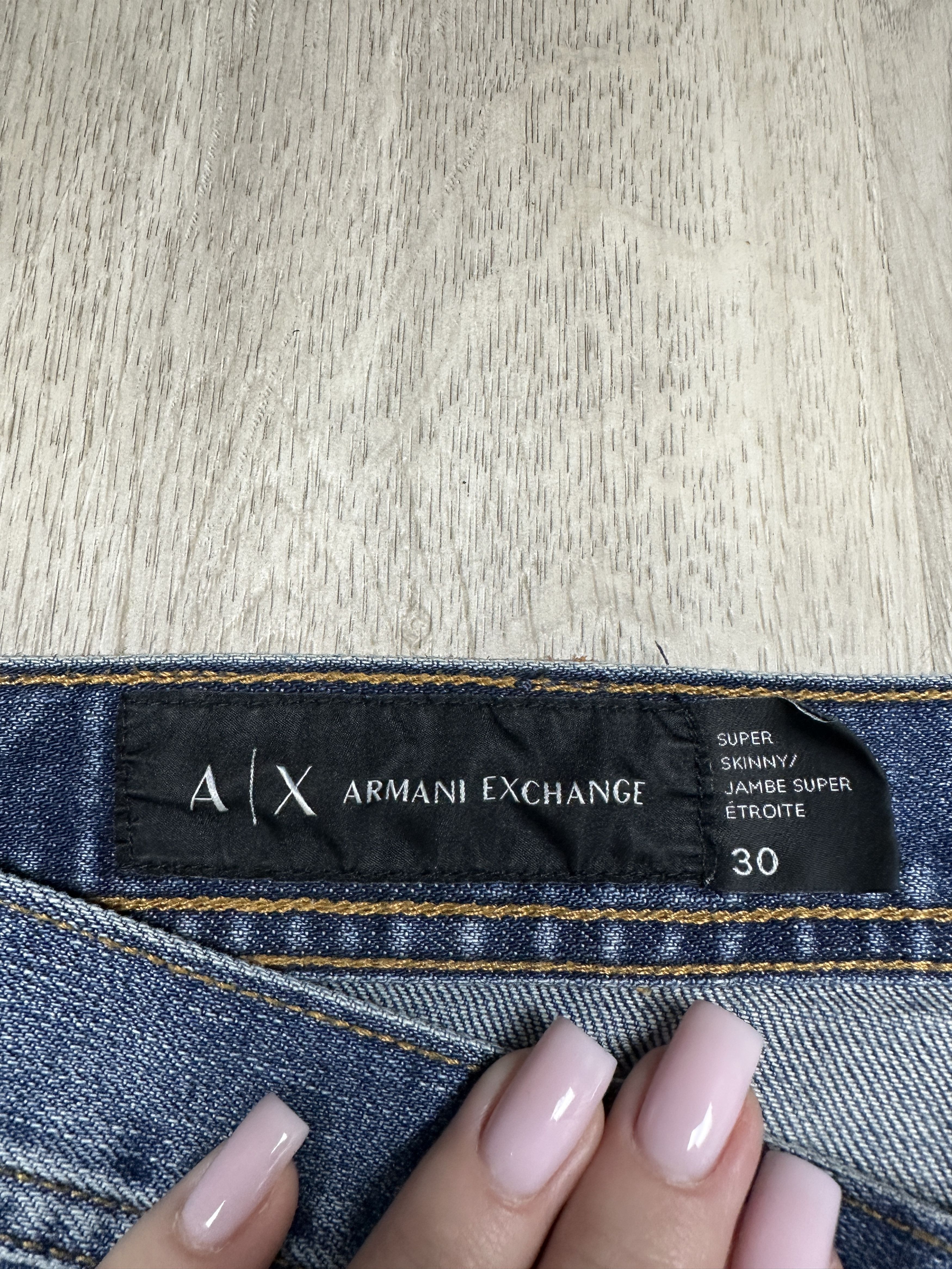 Armani Armani Exchange Mens Denim Pants Skinny Jeans Size US 30 / EU 46 - 7 Thumbnail