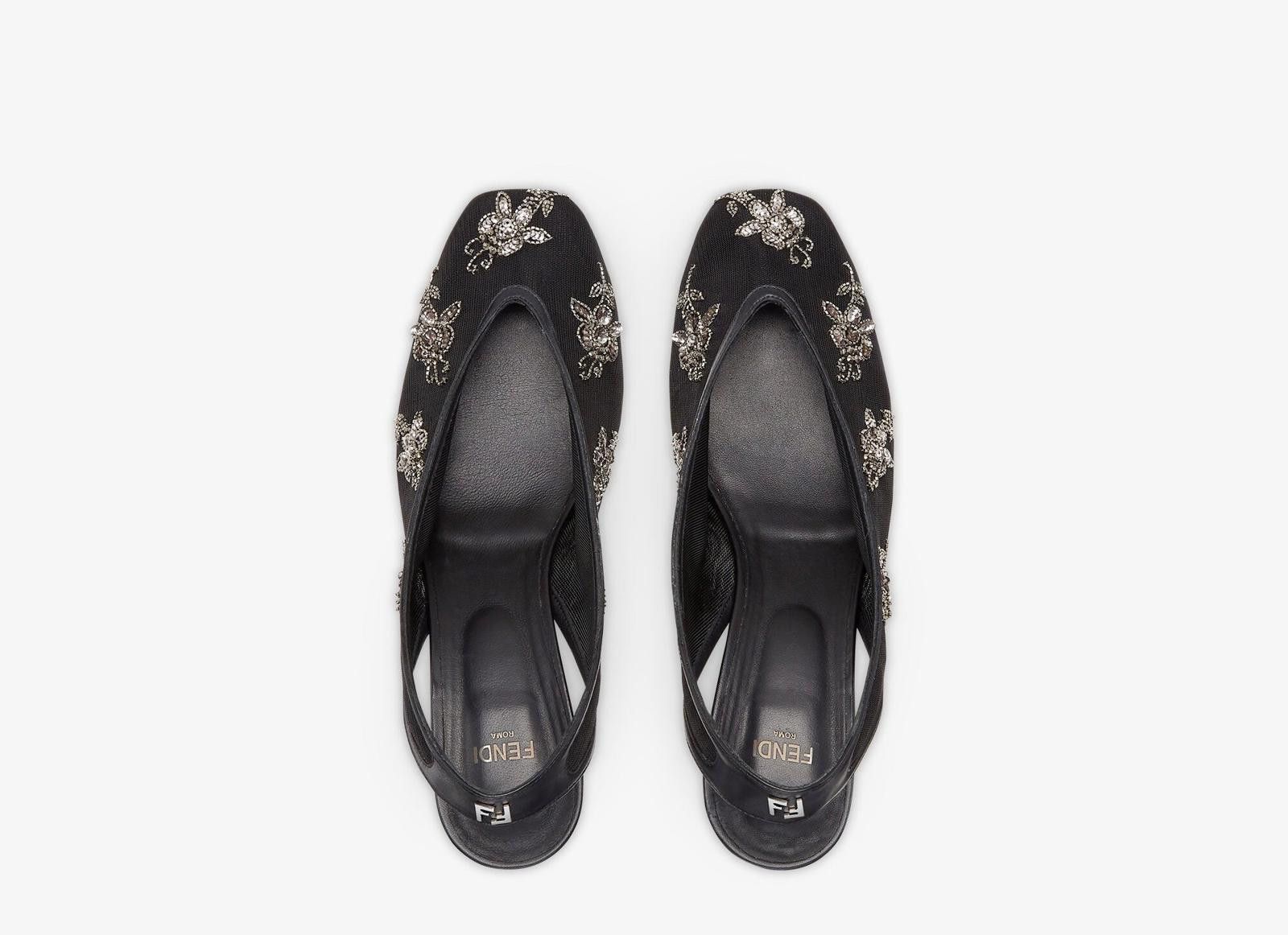 Fendi Fendi Technical Fabric Slingbacks Size US 7.5 / IT 37.5 - 2 Thumbnail