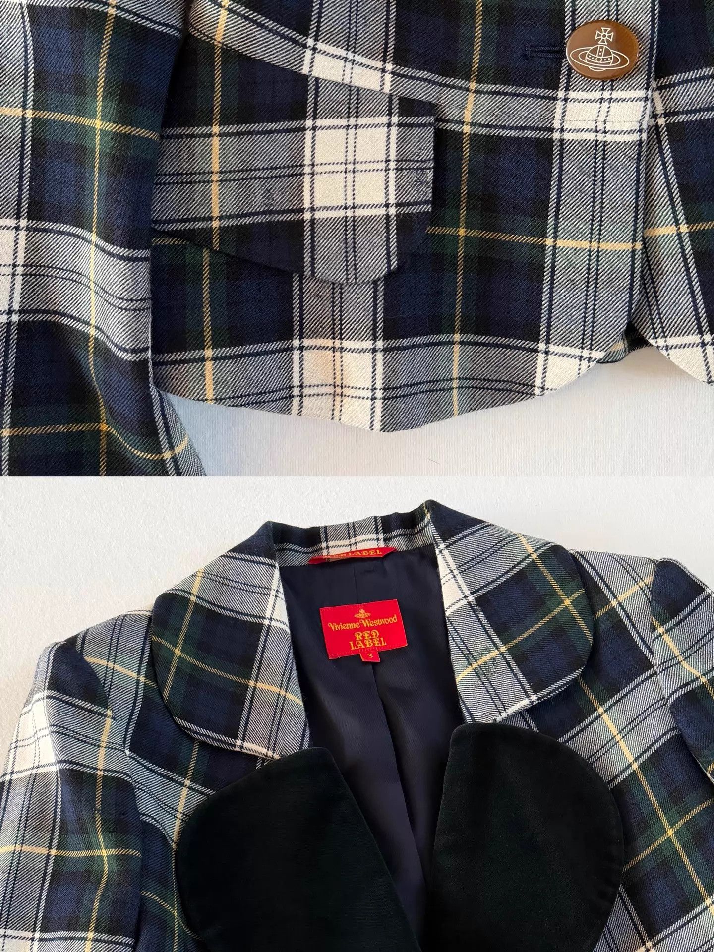 Vivienne Westwood Vivienne Westwood Vintage HeartNeck Velvet Check Suit 3 Size L / US 10 / IT 46 - 9 Thumbnail