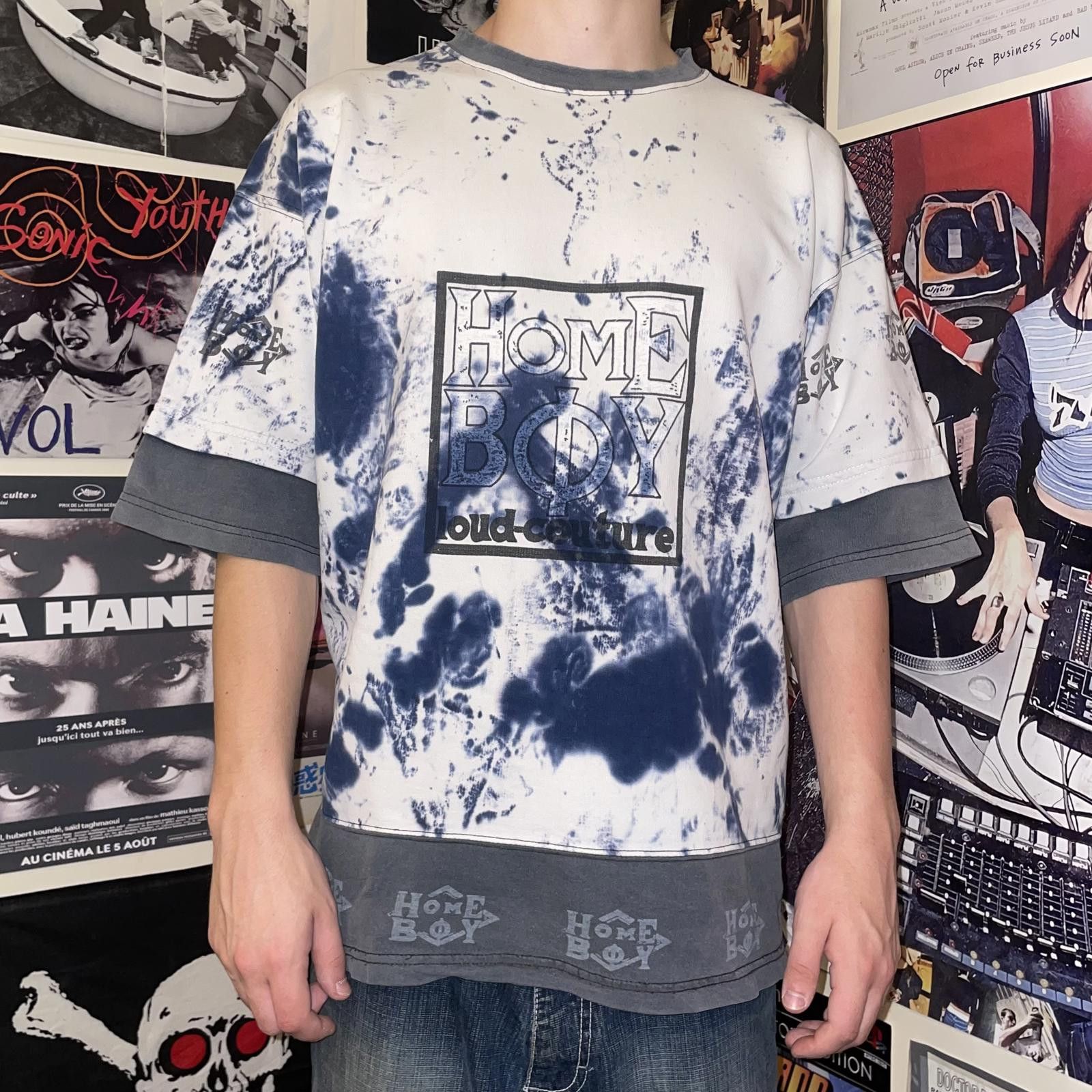 Designer Homeboy 90s Tie Dye Graphic T-Shirt XL Size US XL / EU 56 / 4 - 7 Thumbnail