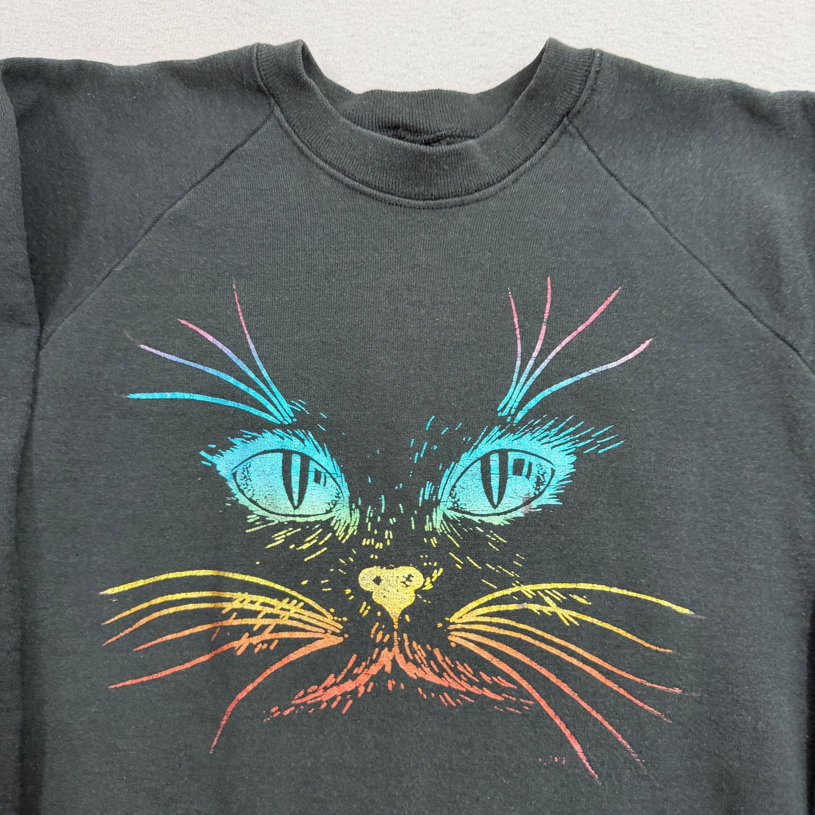 Vintage Vintage Black Cat Sweatshirt Size Extra Large Crewneck 90s Size US XL / EU 56 / 4 - 3 Thumbnail