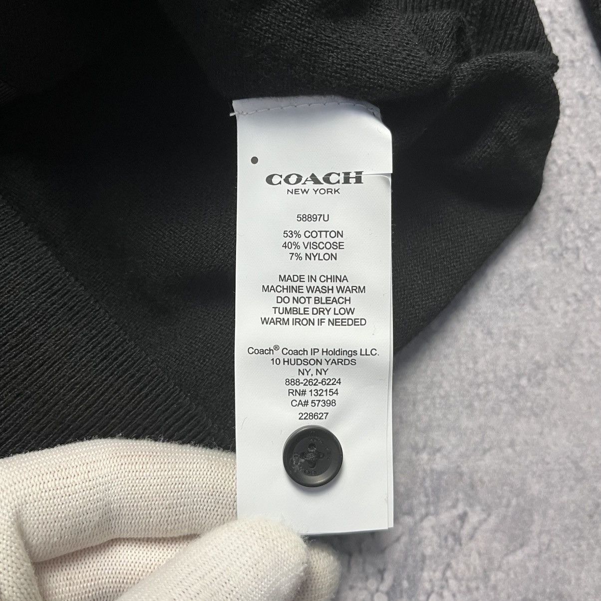 Coach Coach Black Cardigan Sweater Streetwear Luxury Designer Size XXS / US 00 / IT 34 - 7 Thumbnail